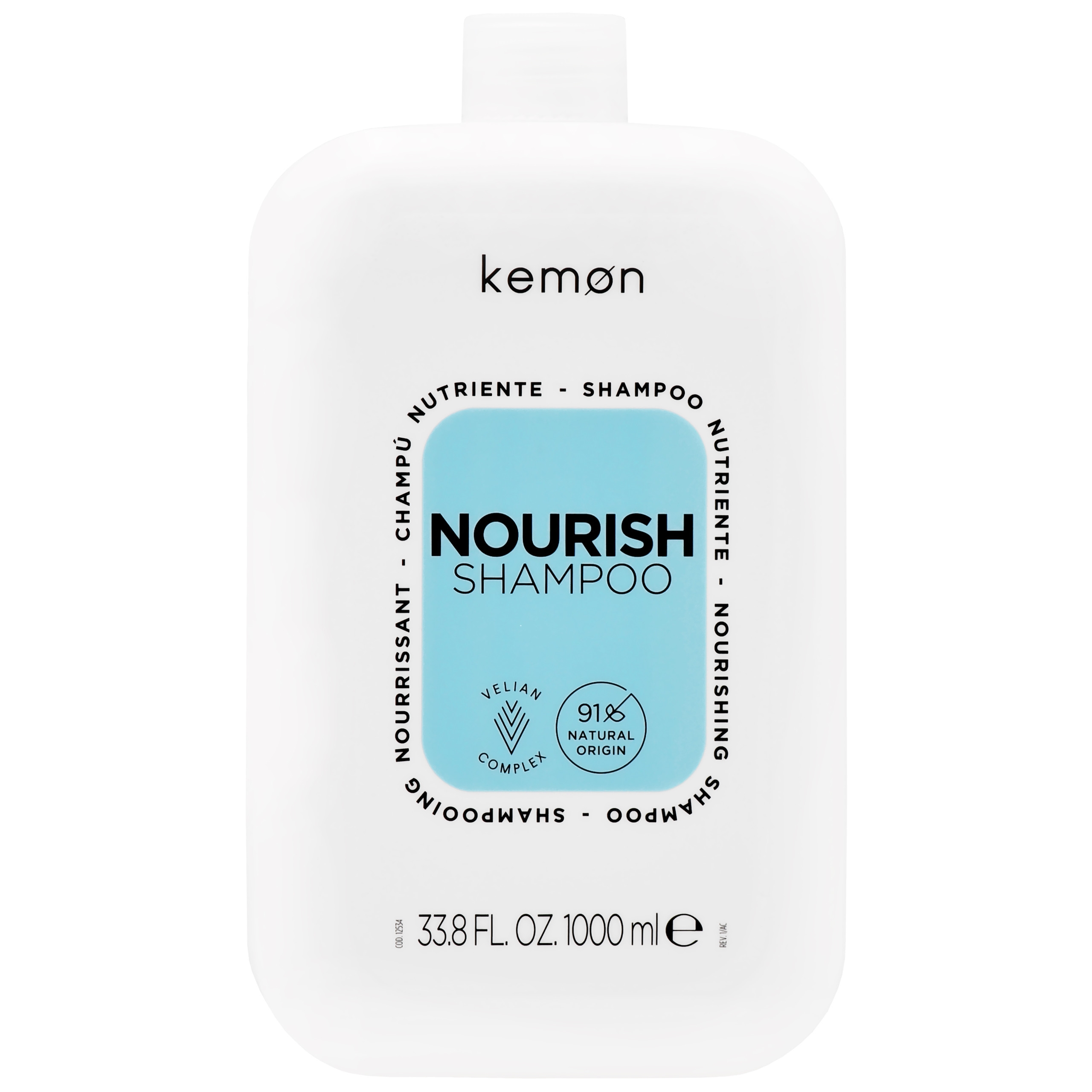 Image of Kemon Nourish Shampoo - odżywczy szampon do włosów zniszczonych, 1000ml