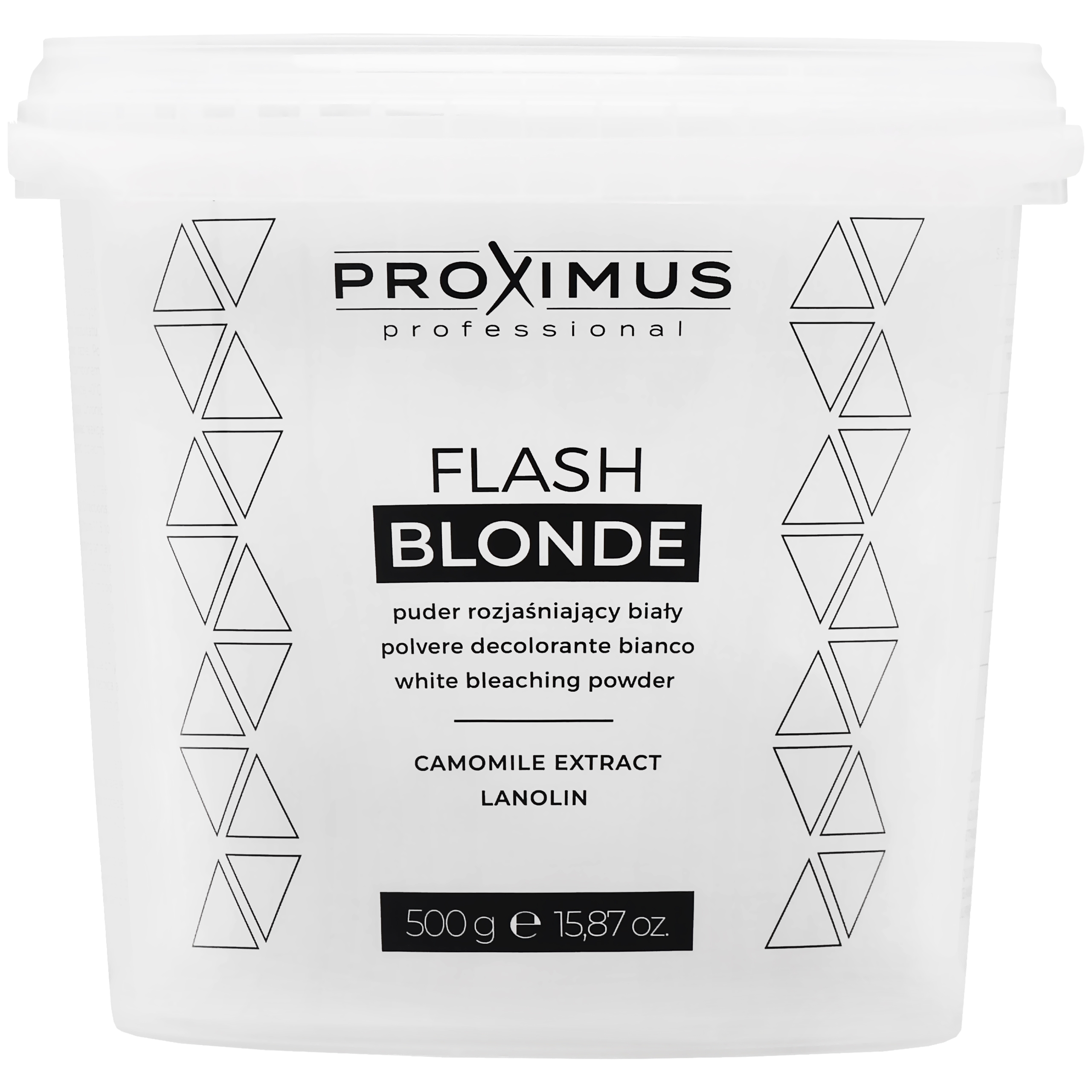Image of Proximus Professional Flash Blonde - bezpyłowy biały puder rozjaśniający włosy do 8 tonów, 500g