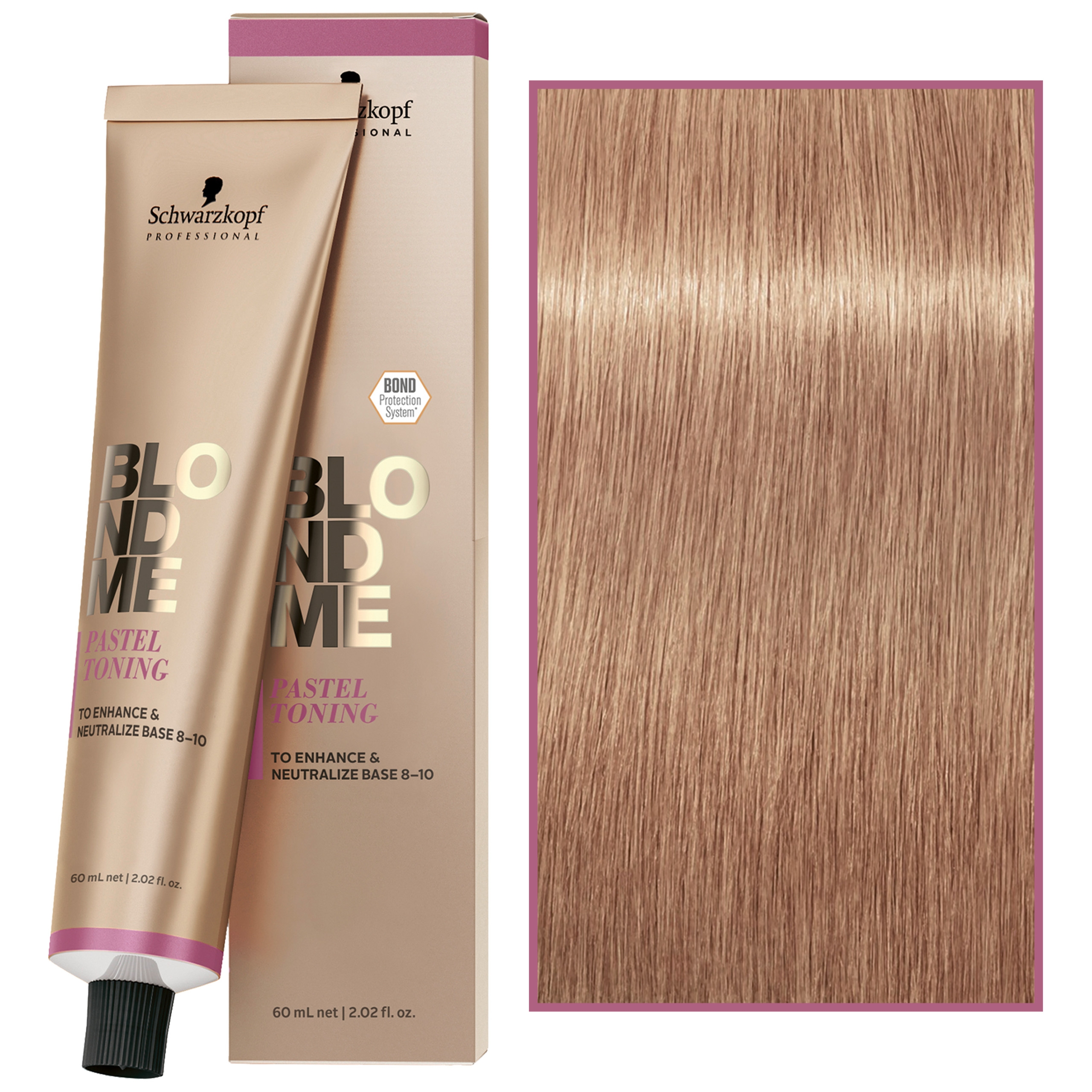 Schwarzkopf Professional BlondMe Pastel Toning – pastelowy toner do włosów blond, 60ml Brown Mahogany | Czekoladowo-Mahoniowy