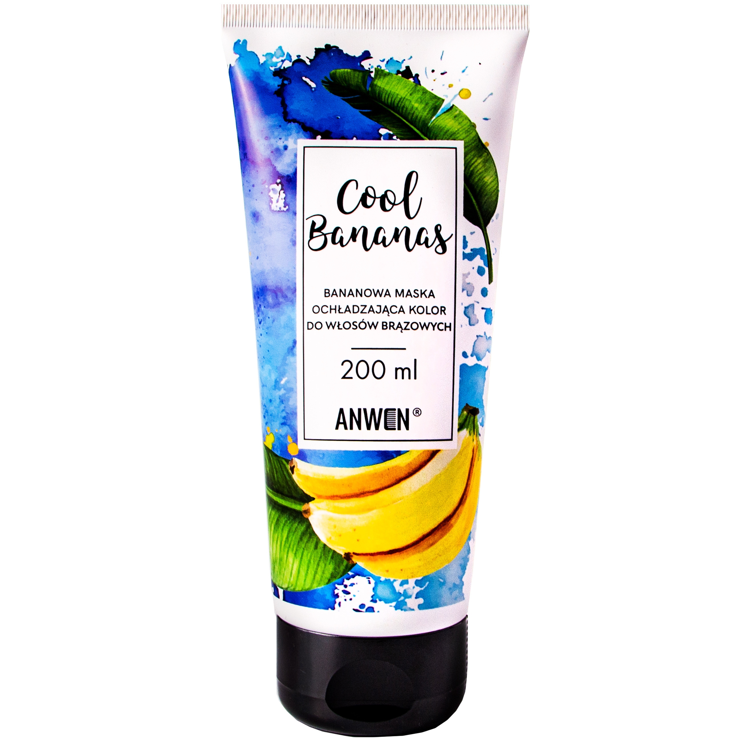 Image of Anwen Cool Bananas maska ochładzająca kolor włosów brązowych 200 ml