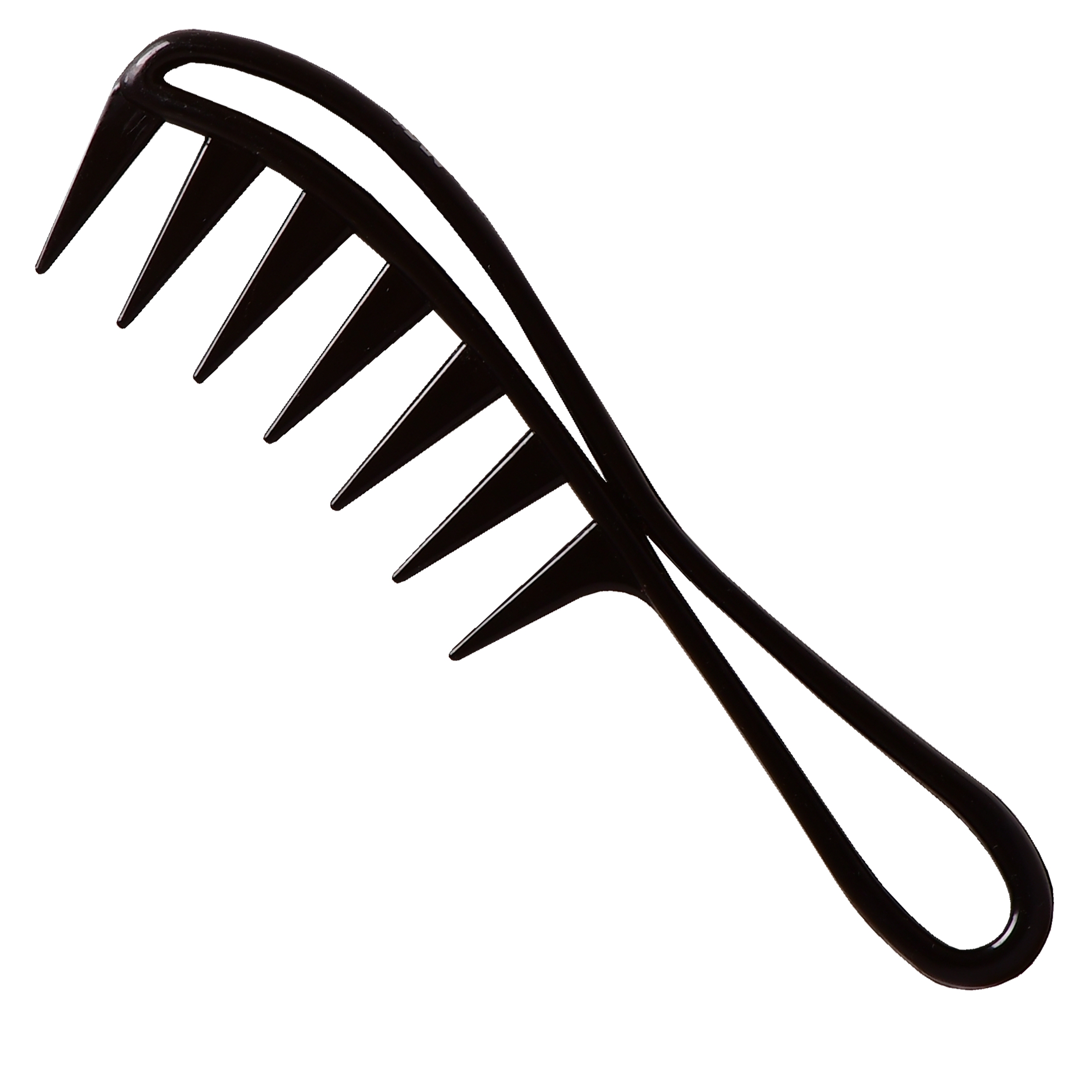 Image of Nishman Hair Comb 043 - grzebień barberski do teksturyzowania włosów, czarny