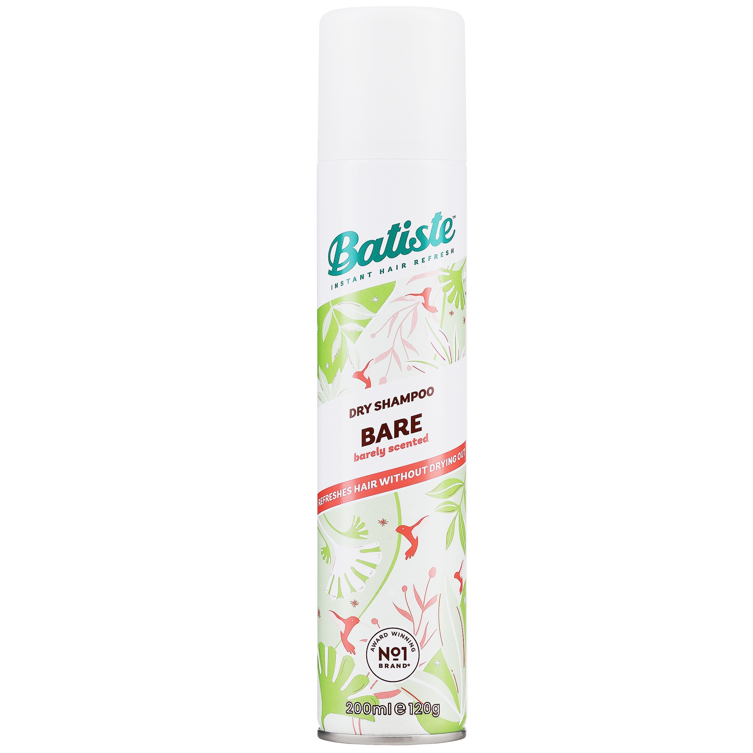 Image of Batiste Bare Dry Shampoo suchy szampon do włosów, lekka formuła 200ml