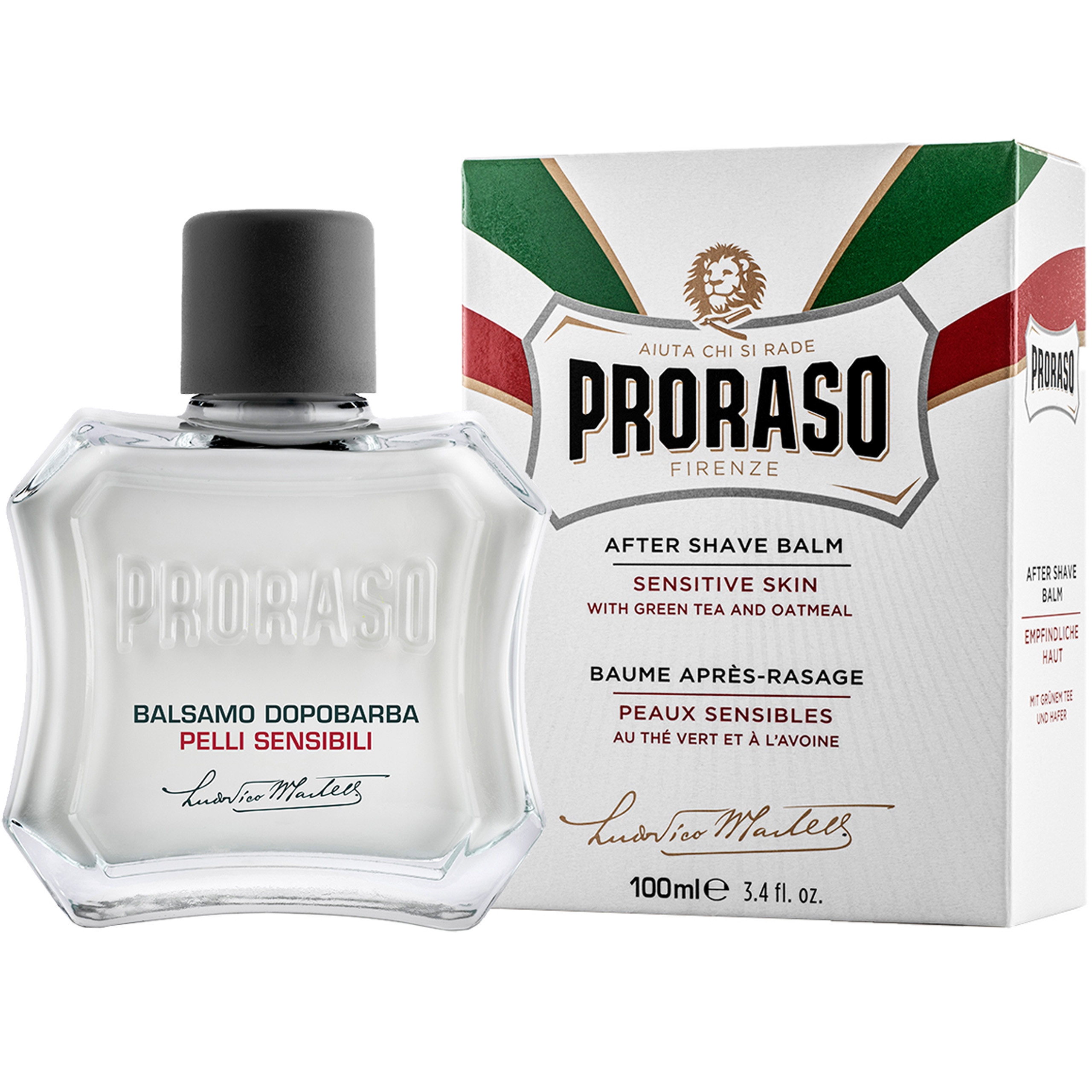 Image of Proraso Sensitive Aftershave Balm - balsam po goleniu do skóry wrażliwej, 100ml