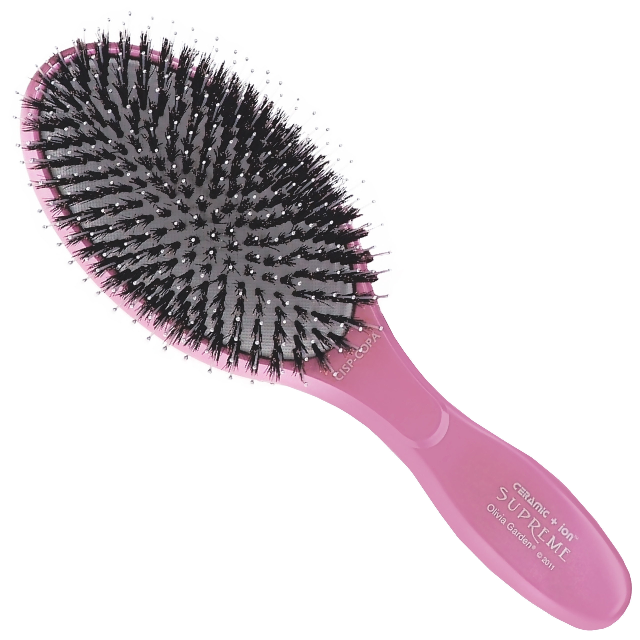 Image of Olivia Garden Supreme Combo Pink, szczotka z ceramiczną powłoką i włosiem dzika