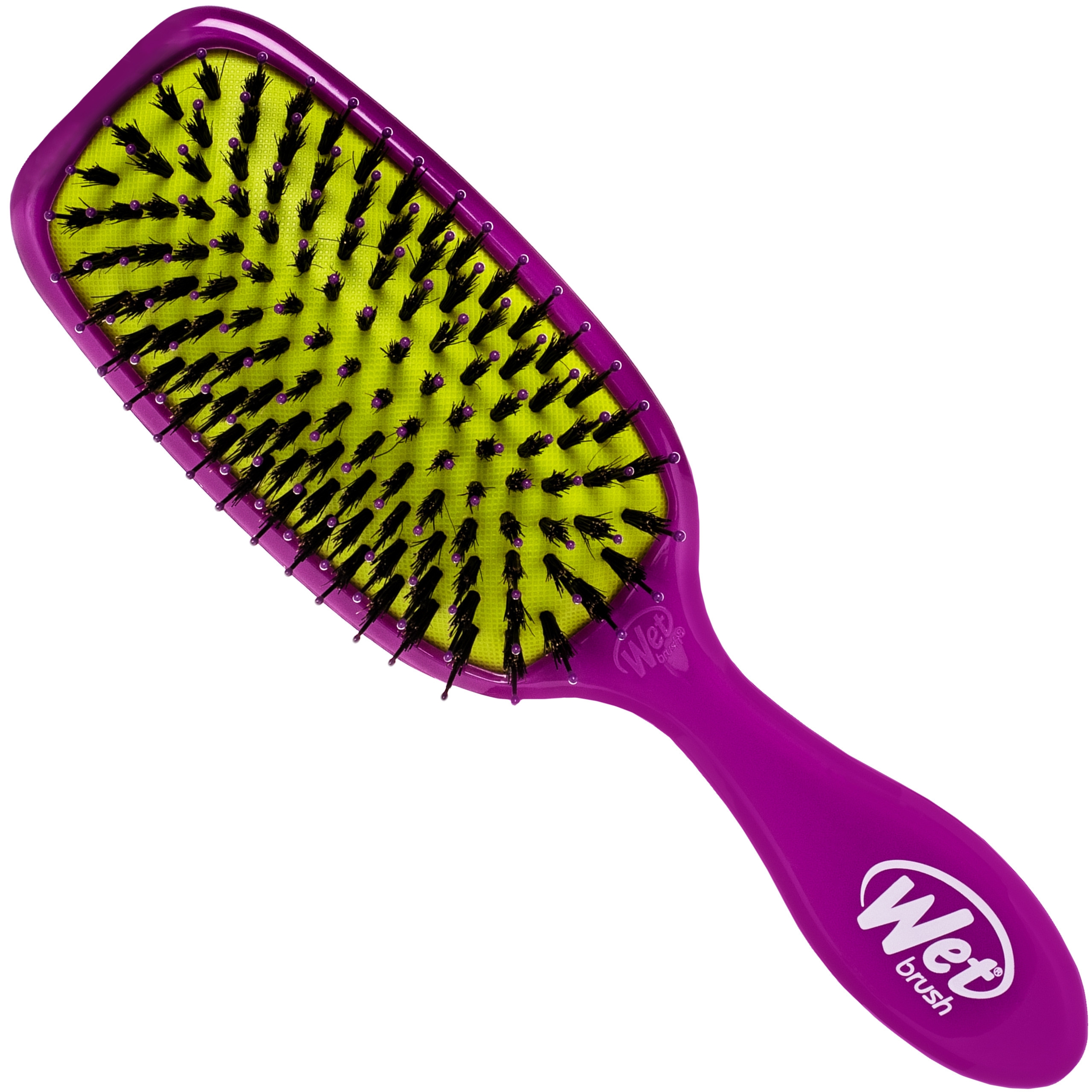 Image of Wet Brush Shine Enhancer - wygładzająca szczotka z włosiem dzika Purple | Fioletowy