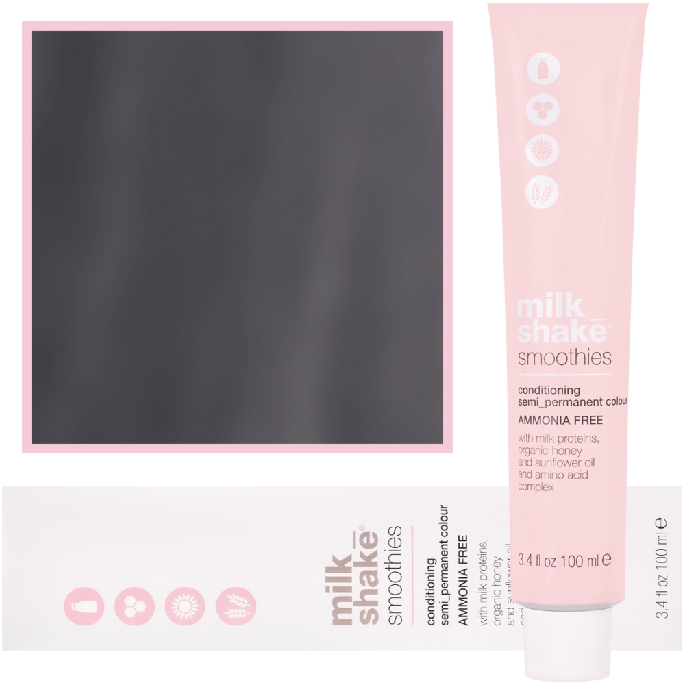 Milk Shake Smoothie Semi-Perm – farba do włosów bez amoniaku, paleta kolorów, 100ml 10.11 | 10AA | Intensywny popielato-platynowy najjaśniejszy blond