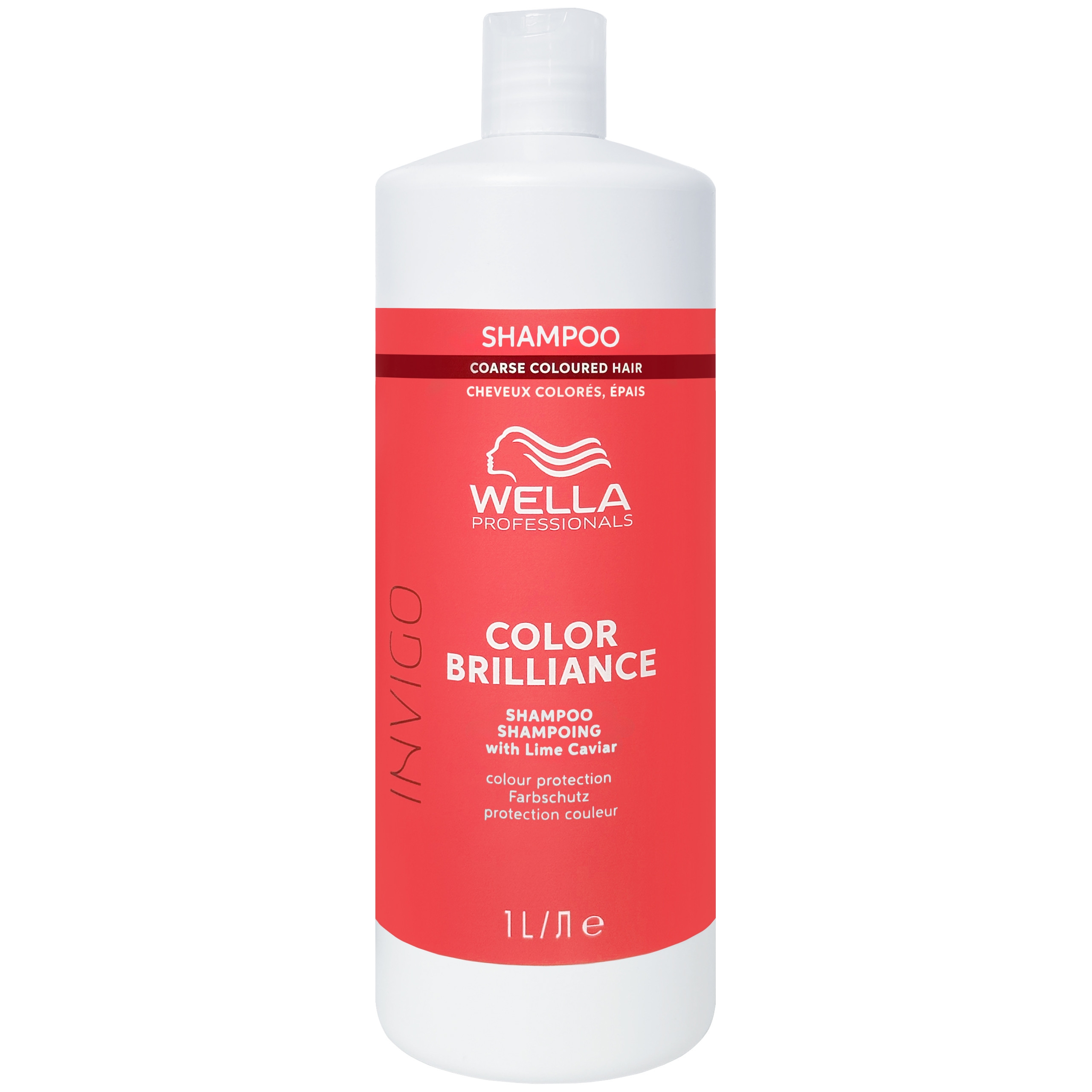 Image of Wella Invigo Color Brilliance Shampoo - szampon do włosów farbowanych grubych, 1000ml