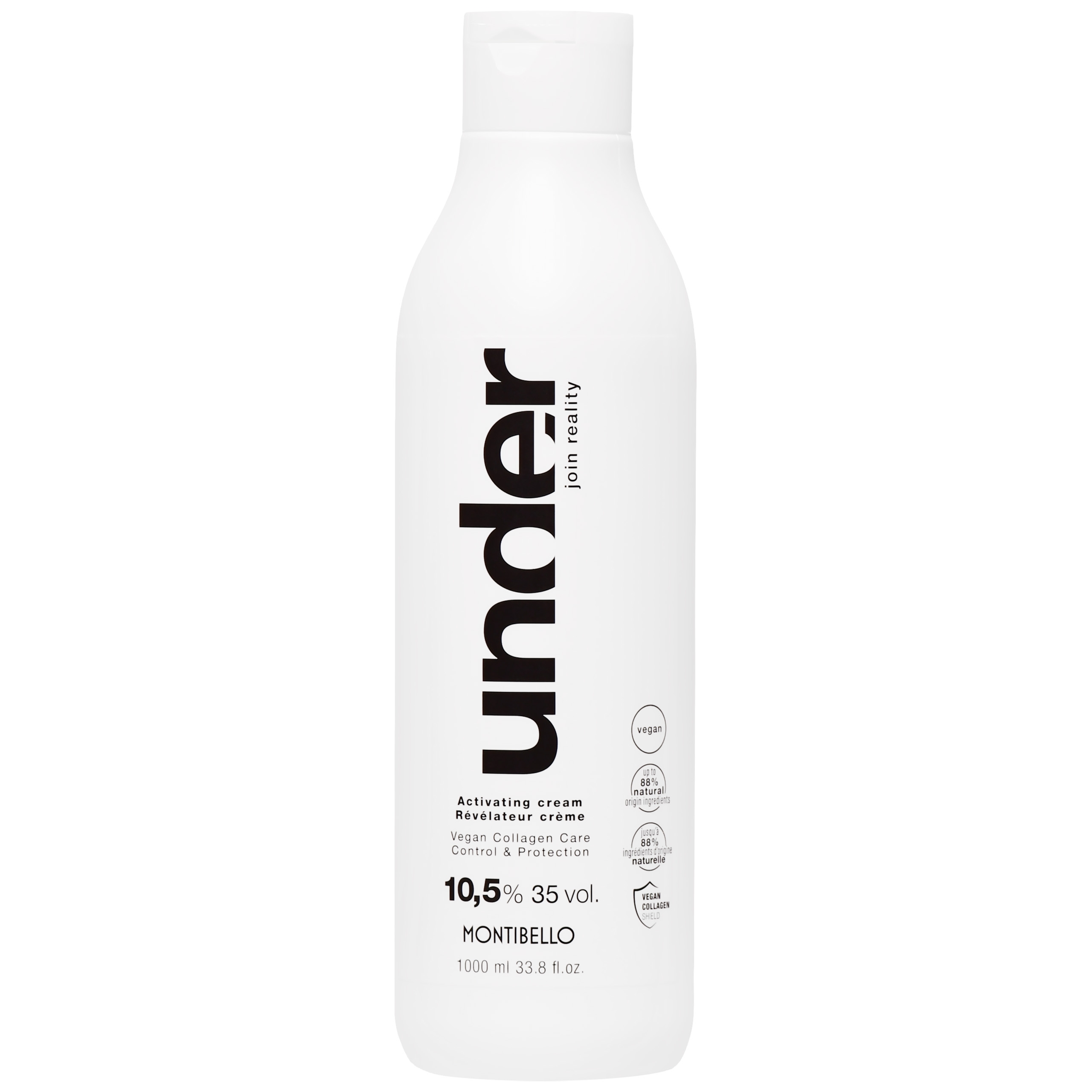 Montibello Under Activating Cream – oksydant do farb, 1000ml 10,5% | 35 VOL