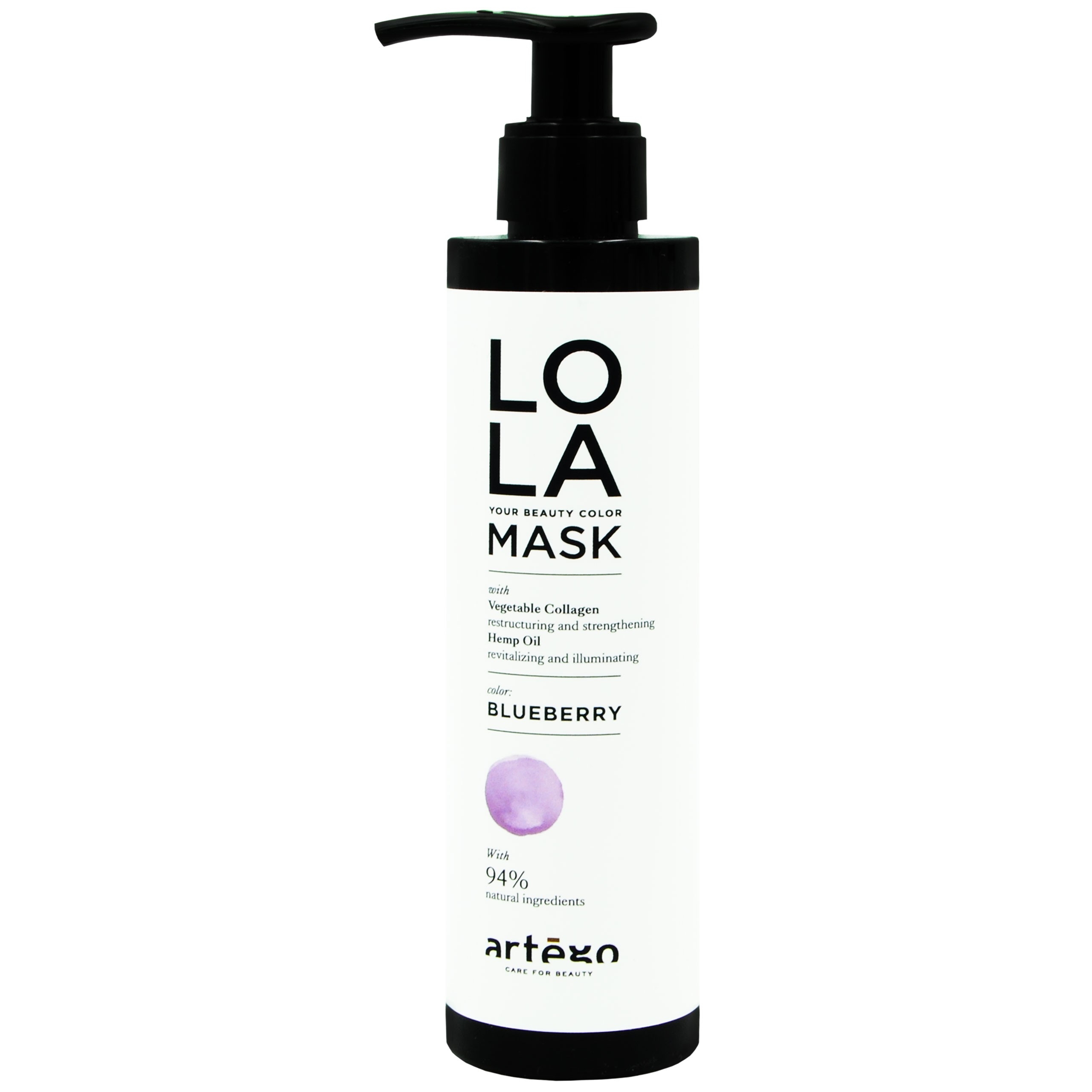 Image of Artego Lola Mask Blueberry intensywnie regenerująca maska tonująca 200ml