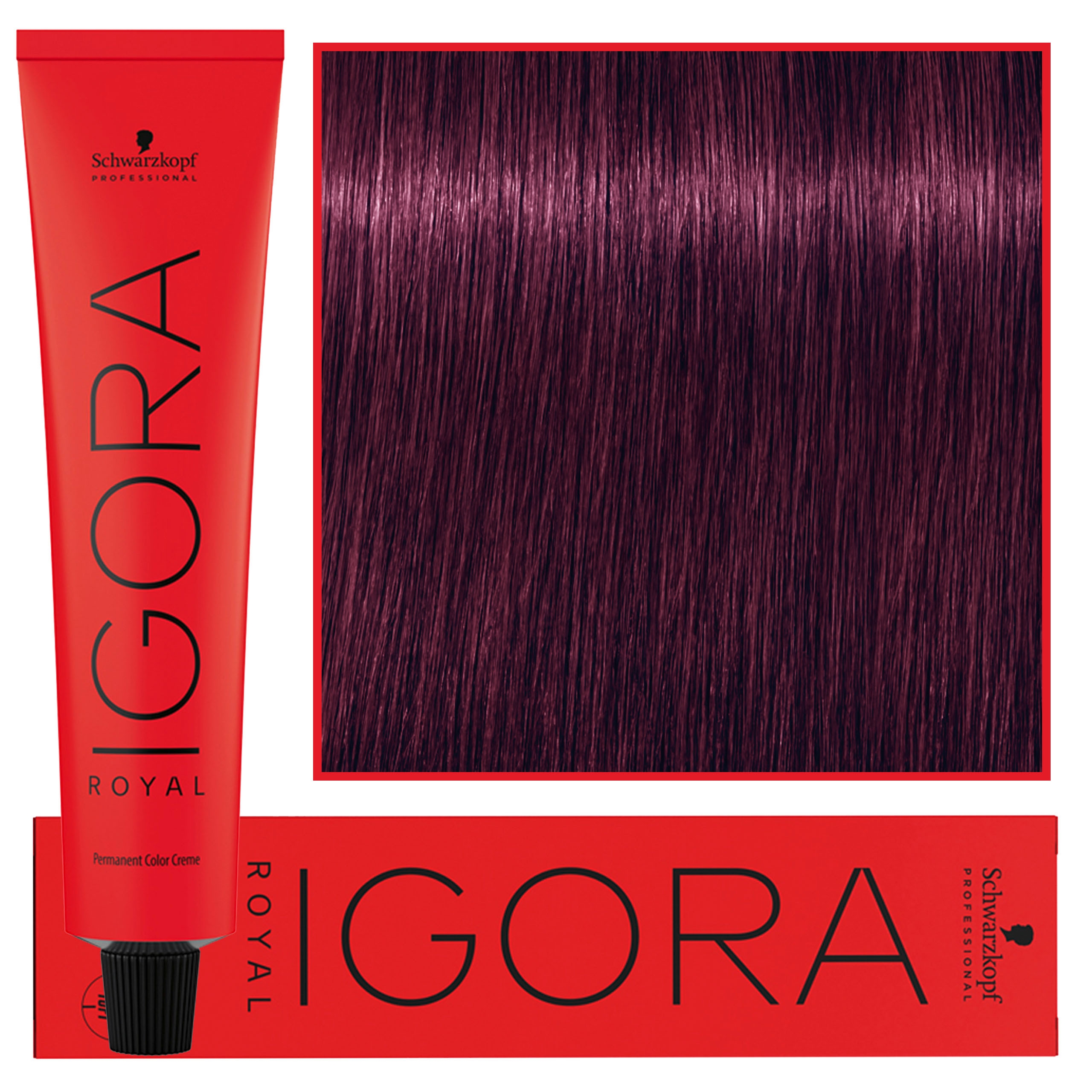 Image of Schwarzkopf Professional Igora Royal - trwała farba do włosów o innowacyjnej formule, 60ml 6-99 | Ciemny Blond Fioletowy Ekstra