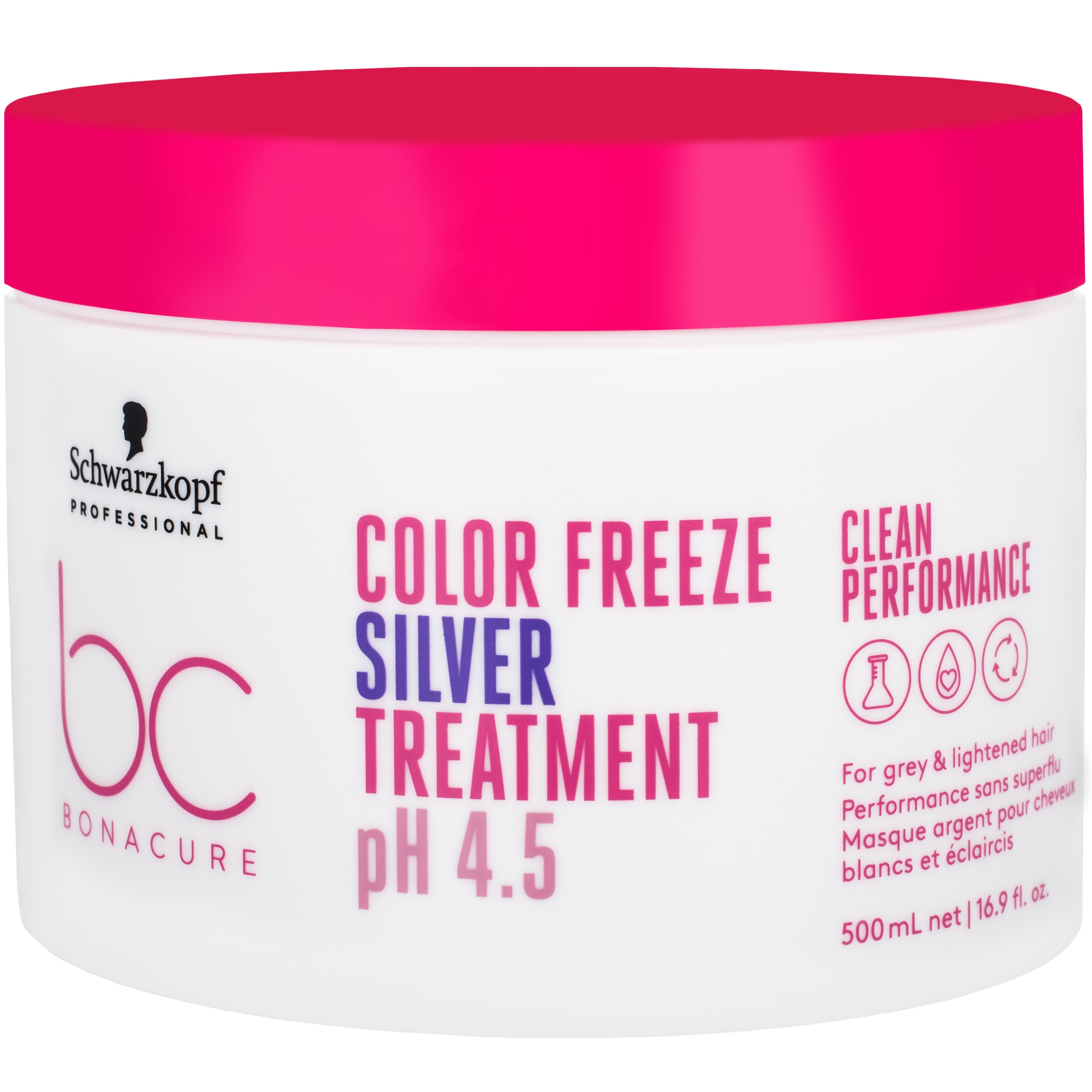 Image of Schwarzkopf Color Freeze Silver Treatment pH 4,5 - maska niwelująca żółte refleksy, 500ml