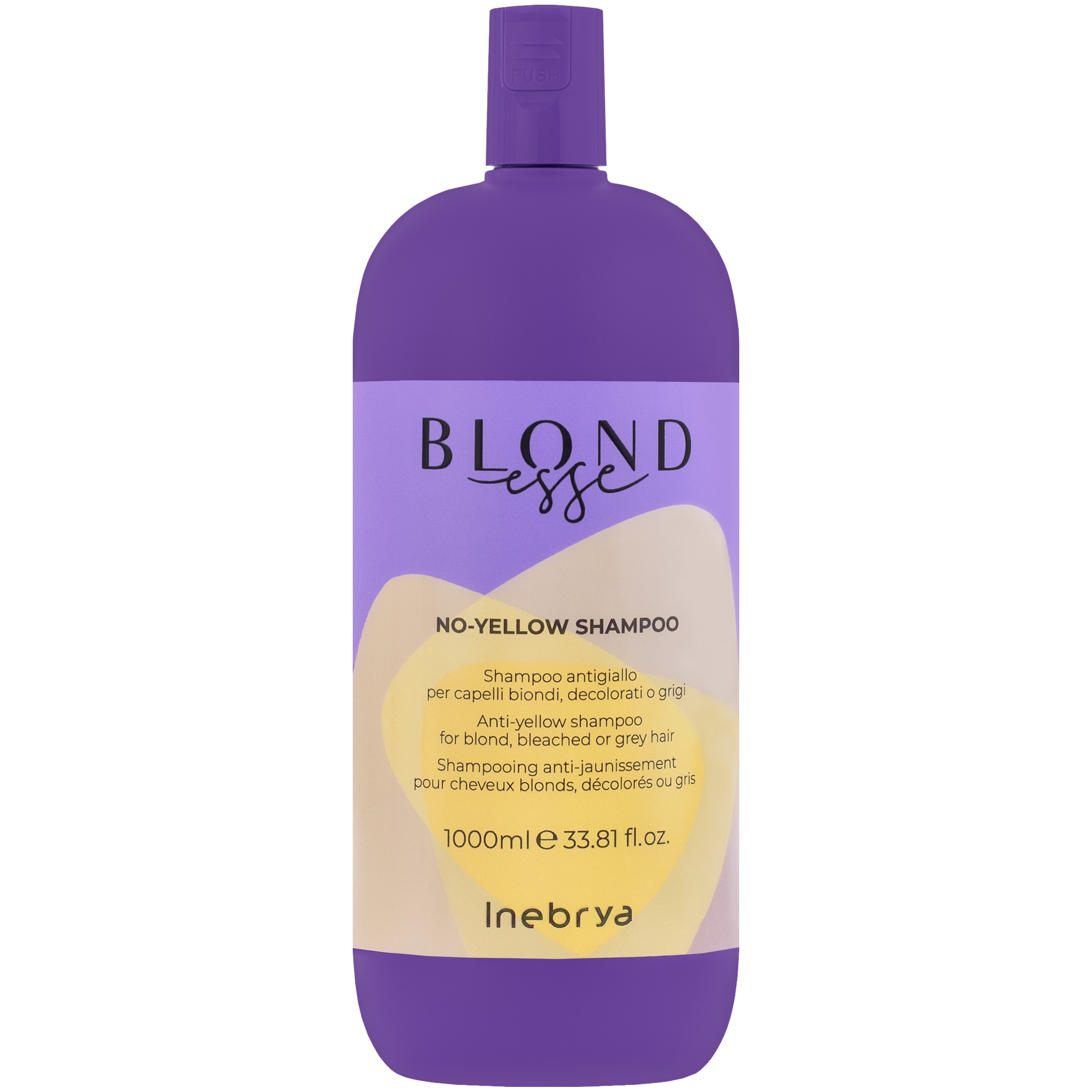 Image of Inebrya Blondesse No Yellow - szampon niwelujący żółte refleksy, 1000ml