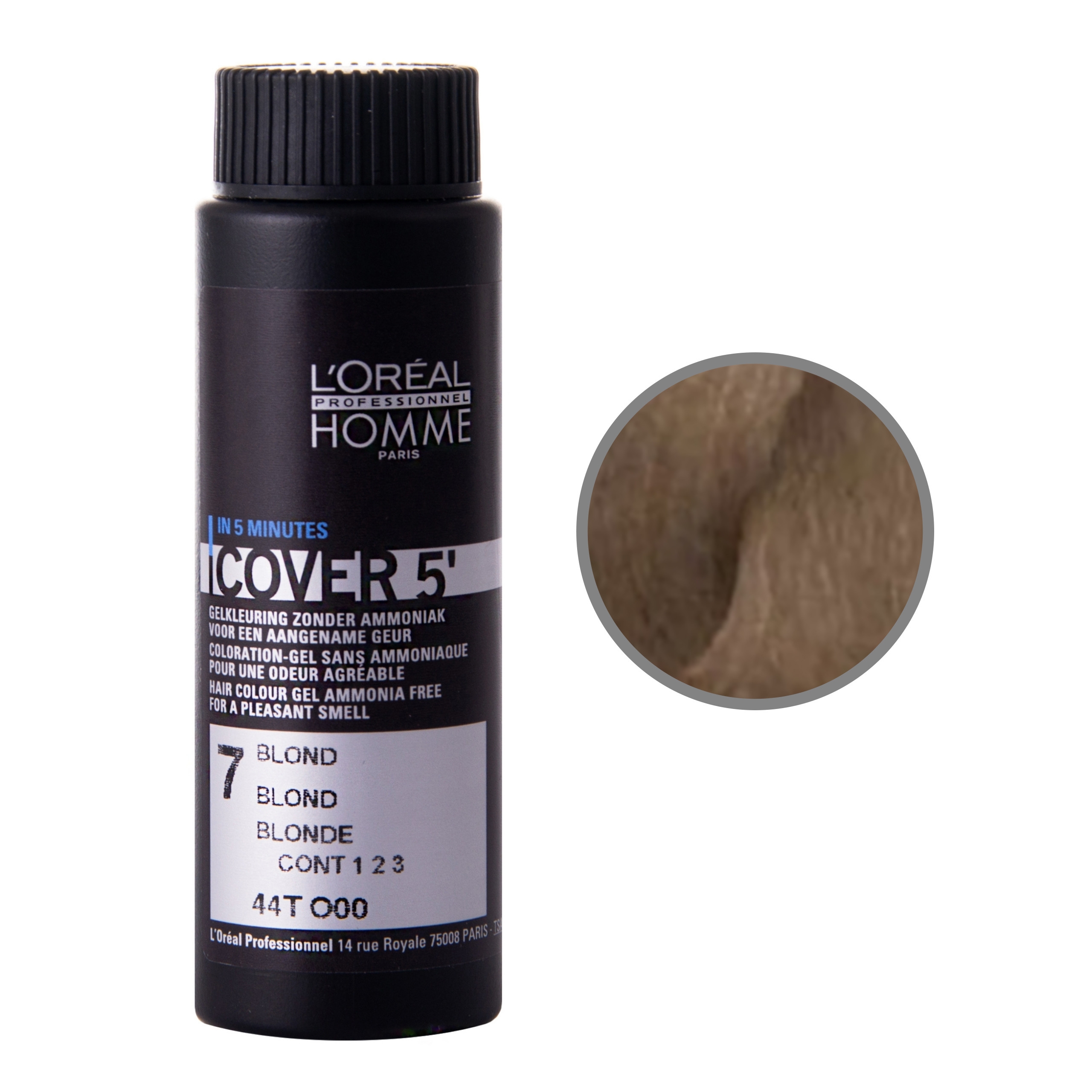 Image of Loreal Homme Cover, farba dla Panów kryjąca siwe włosy 50ML 7 Blond