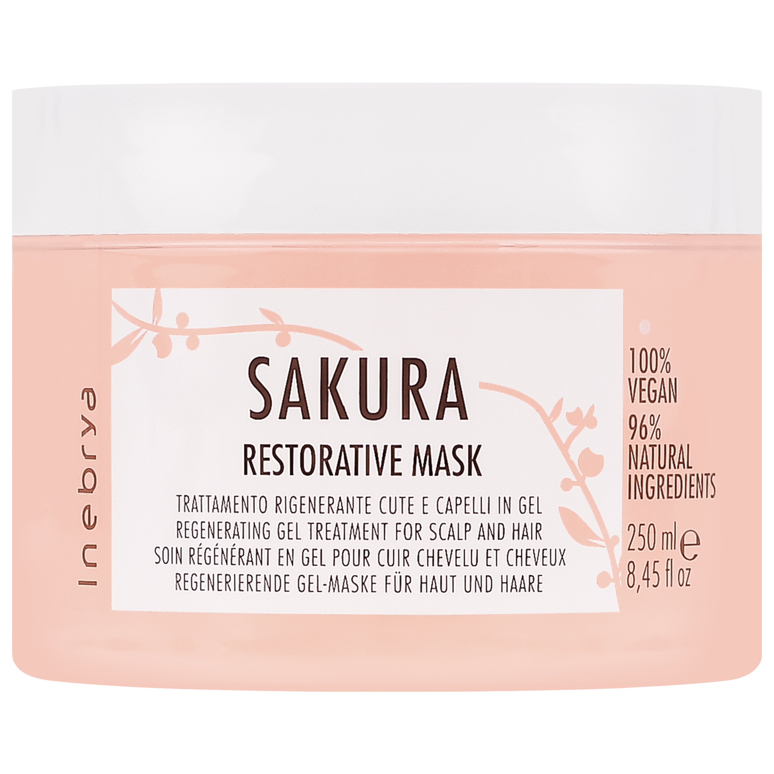 Image of Inebrya Sakura Restorative - maska wzmacniająca do włosów i skóry głowy, 250ml