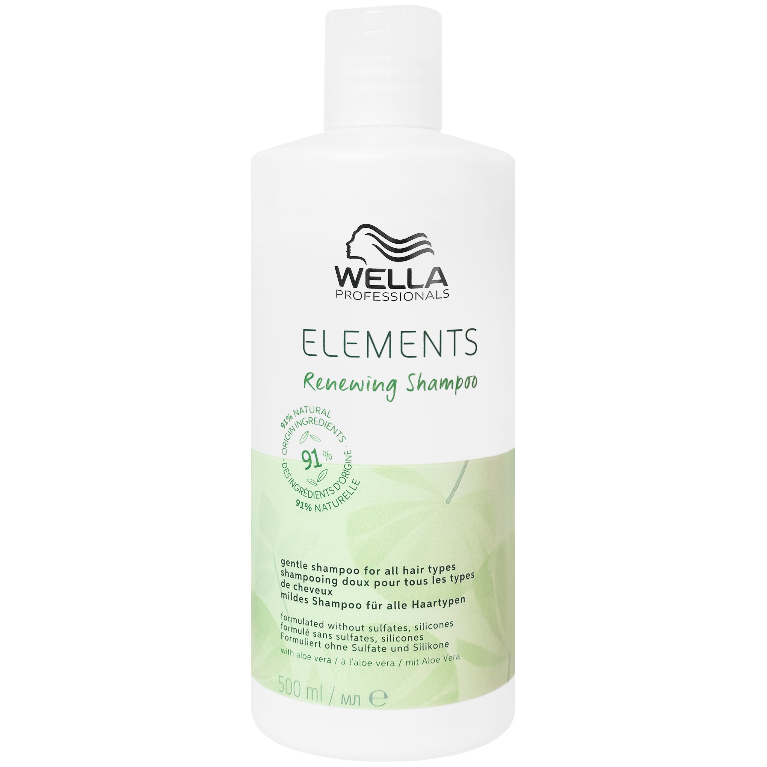 Image of Wella Elements Renewing Shampoo - szampon do wszystkich rodzajów włosów, 500ml