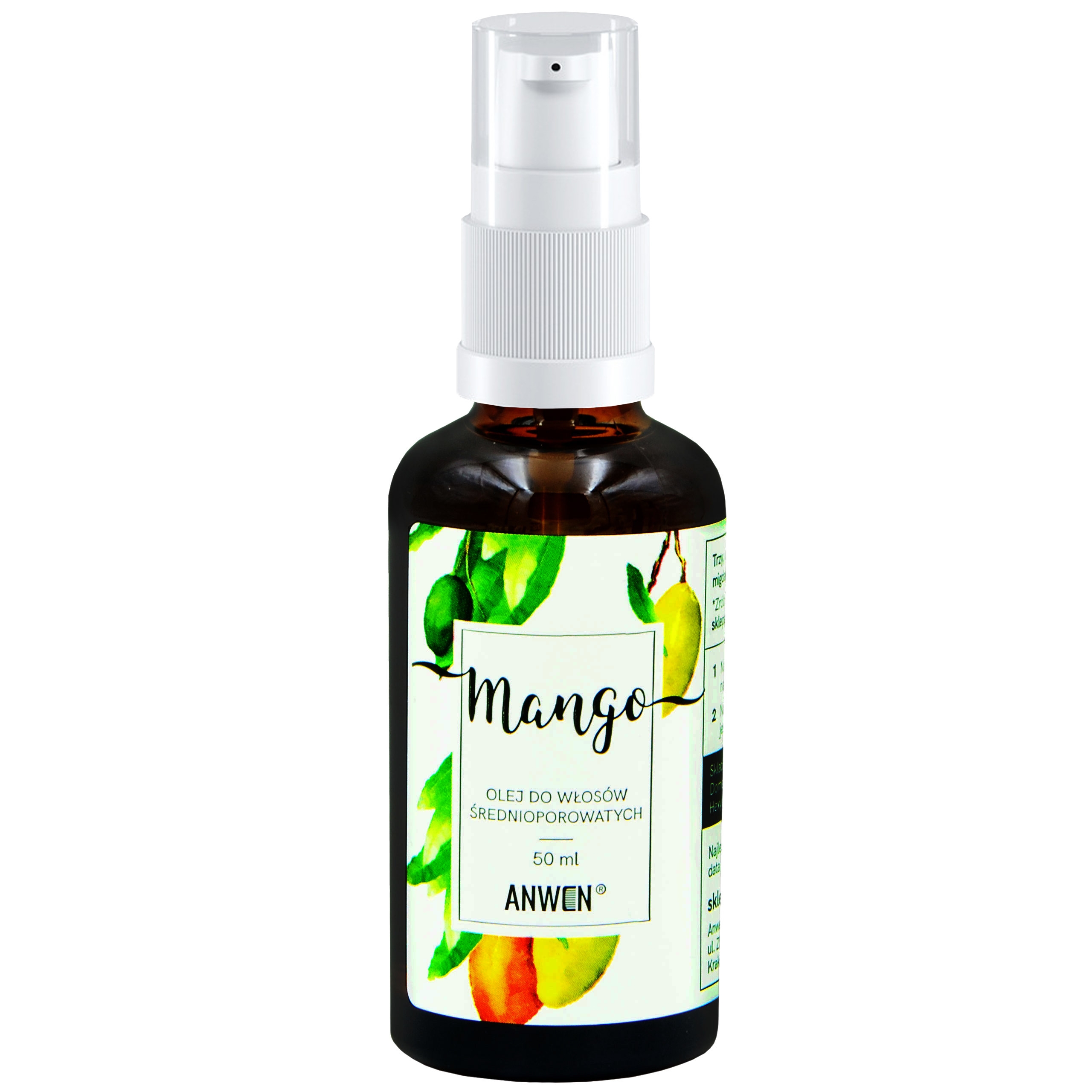 Image of Anwen Mango olej do włosów średnioporowatych 50ml