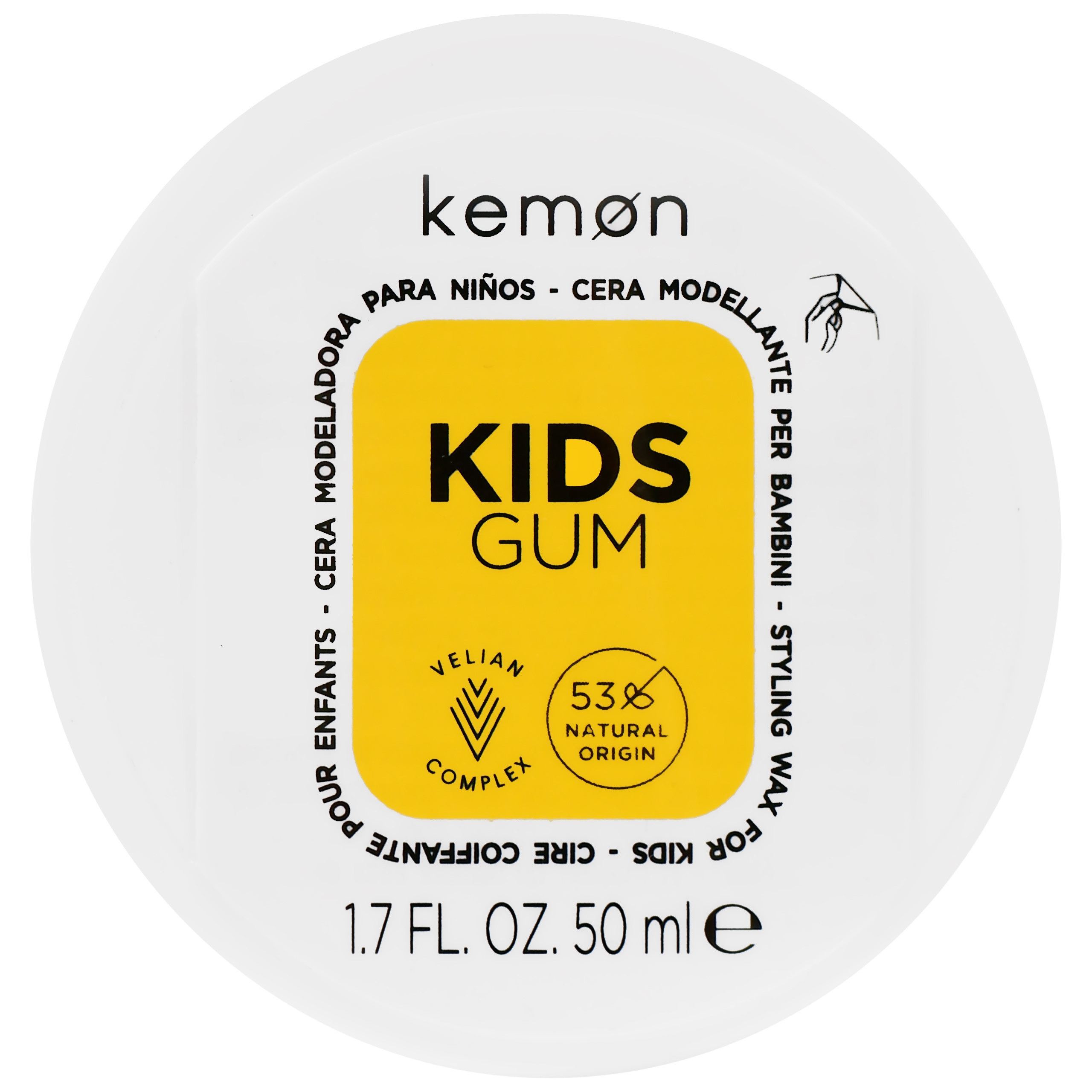 Image of Kemon Kids Gum Styling Wax - wosk modelujący dla dzieci, 50ml