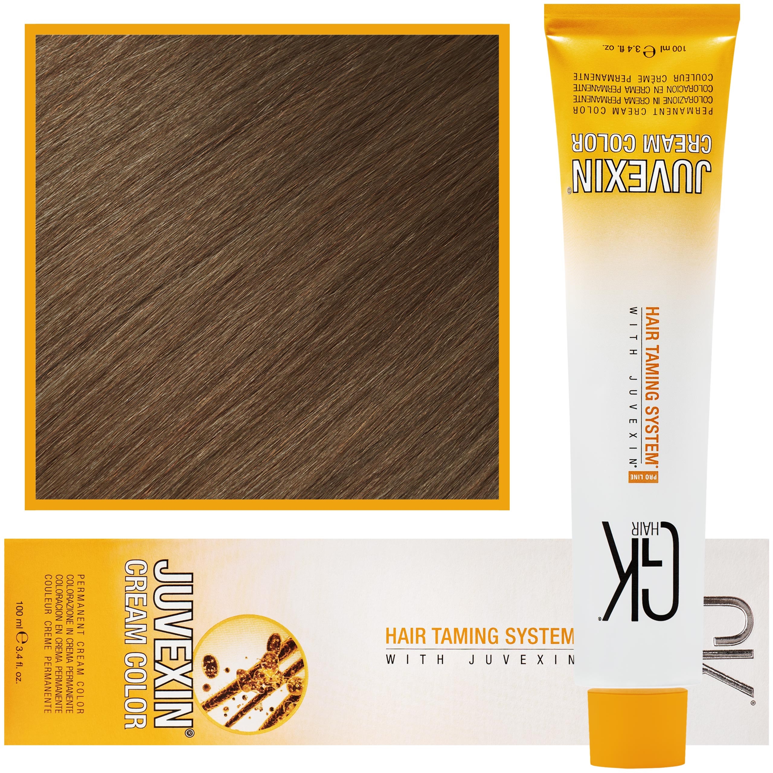 GK Hair Juvexin – farba do koloryzacji włosów z keratyną, 100ml 8 | Jasny Blond