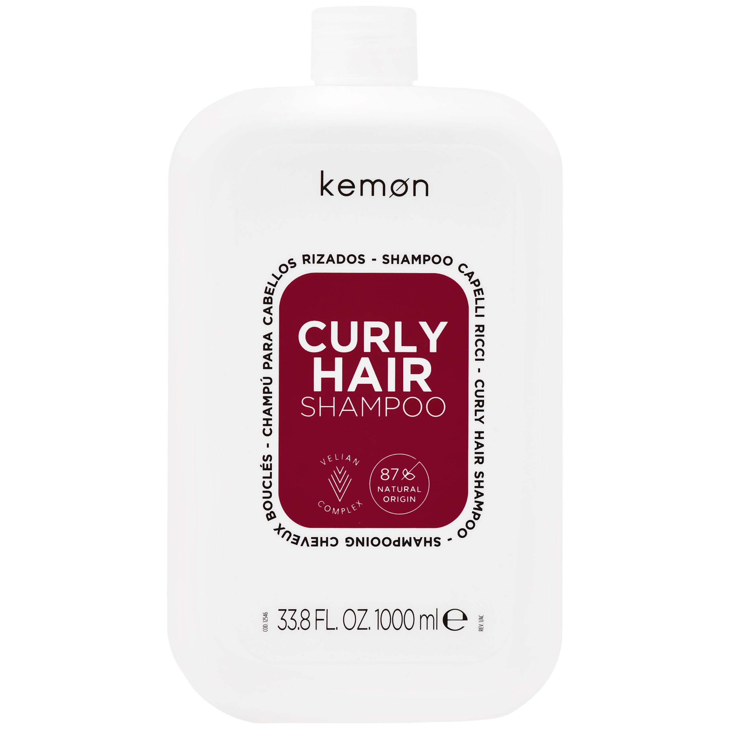 Image of Kemon Curly Hair Shampoo - szampon nawilżający do włosów kręconych, 1000ml