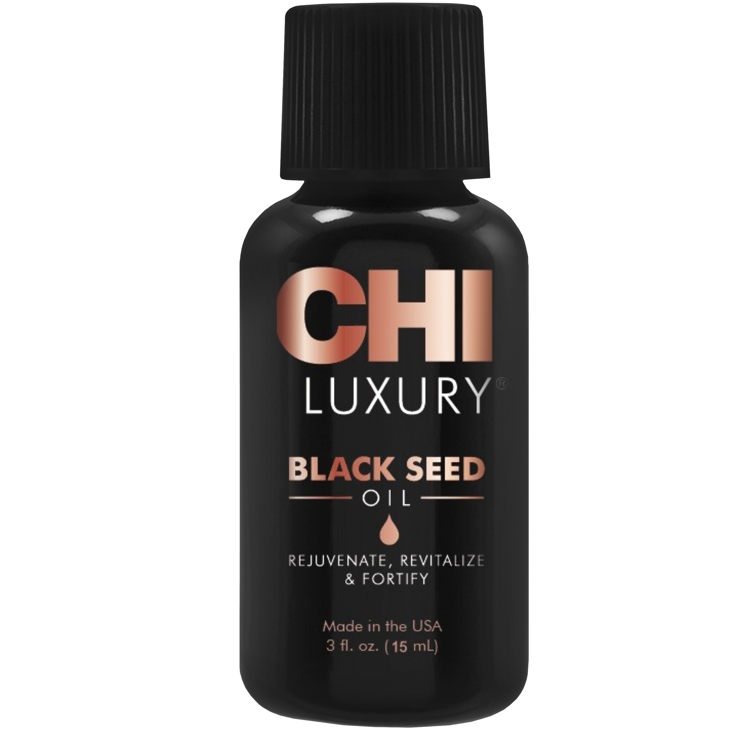 Image of CHI Luxury Black Seed Oil - serum do włosów z czarnuszką i jedwabiem, 15 ml