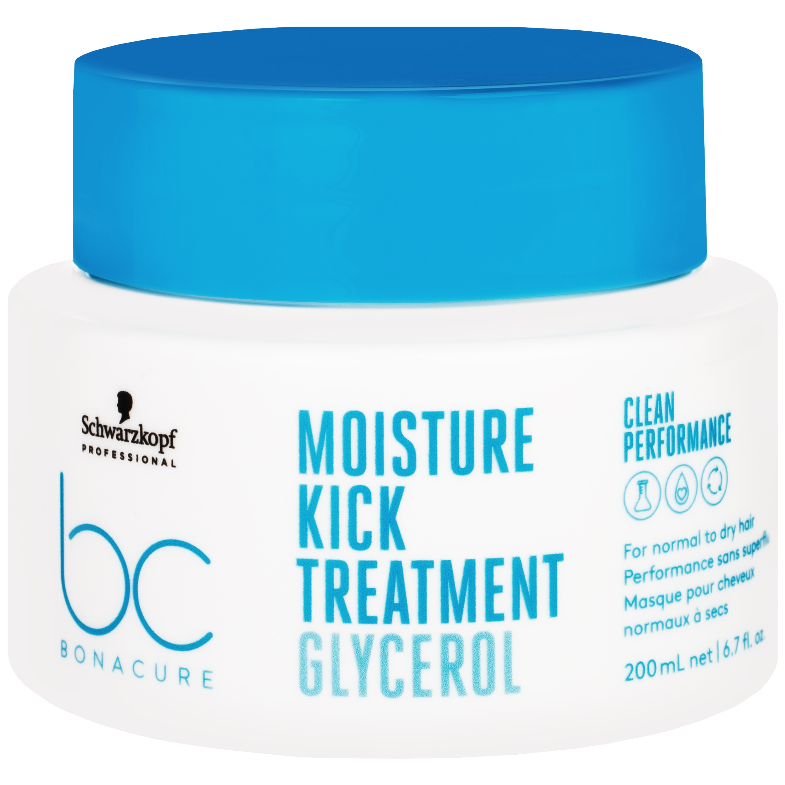 Image of Schwarzkopf BC Moisture Kick Treatment Glycerol Mask - nawilżająca maska do włosów 200ml