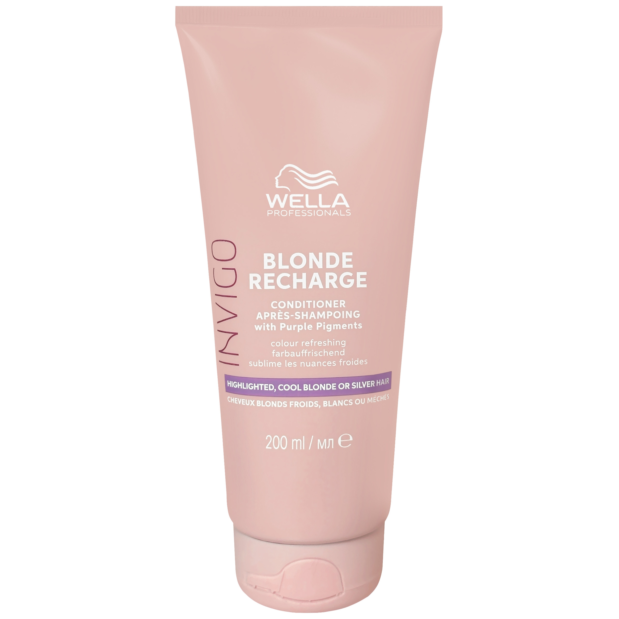 Image of Wella Invigo Blonde Recharge Conditioner - odżywka do włosów blond, 200ml