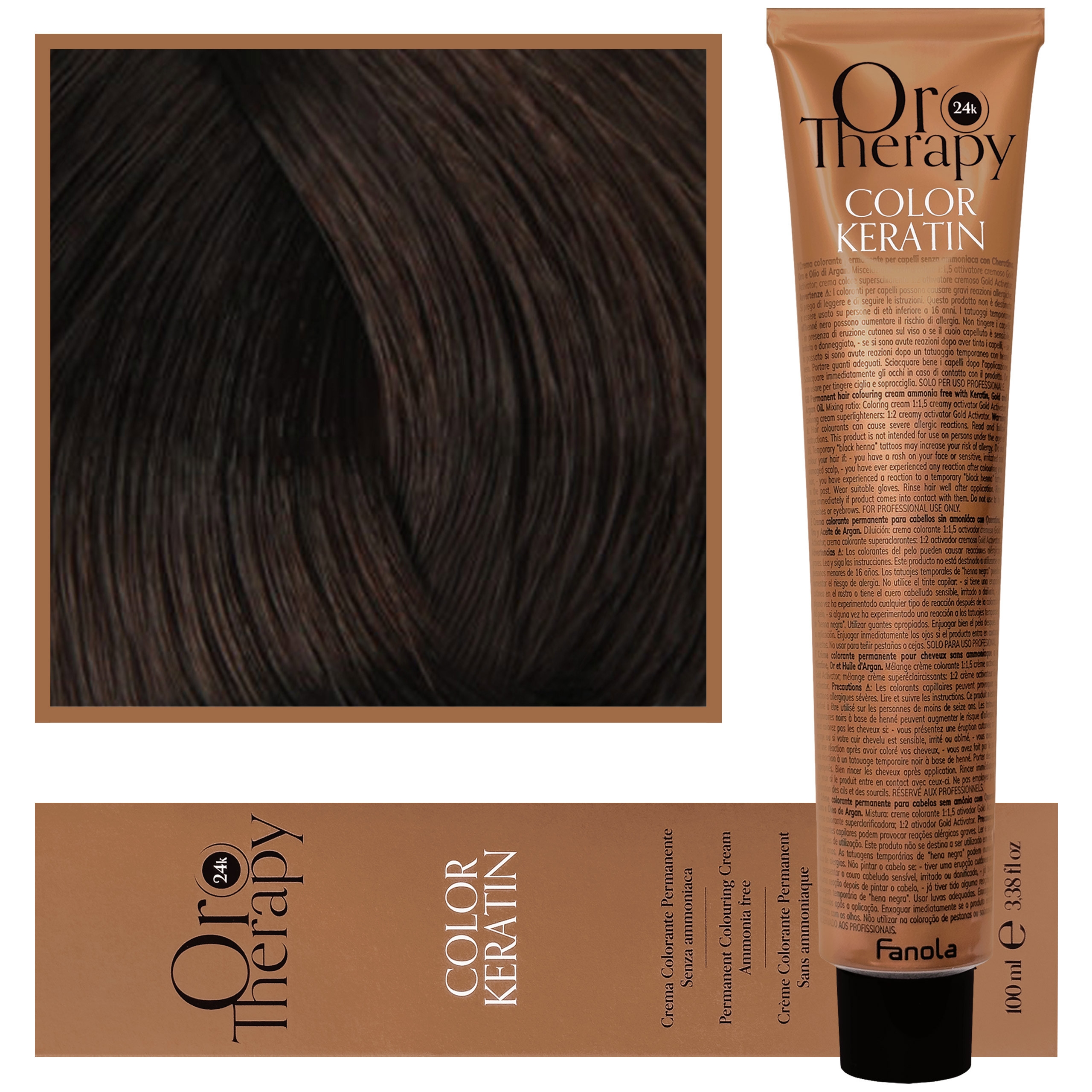Zdjęcia - Farba do włosów ORO&ORO Fanola Fanola Oro Therapy -  bez amoniaku, pełna paleta kol 