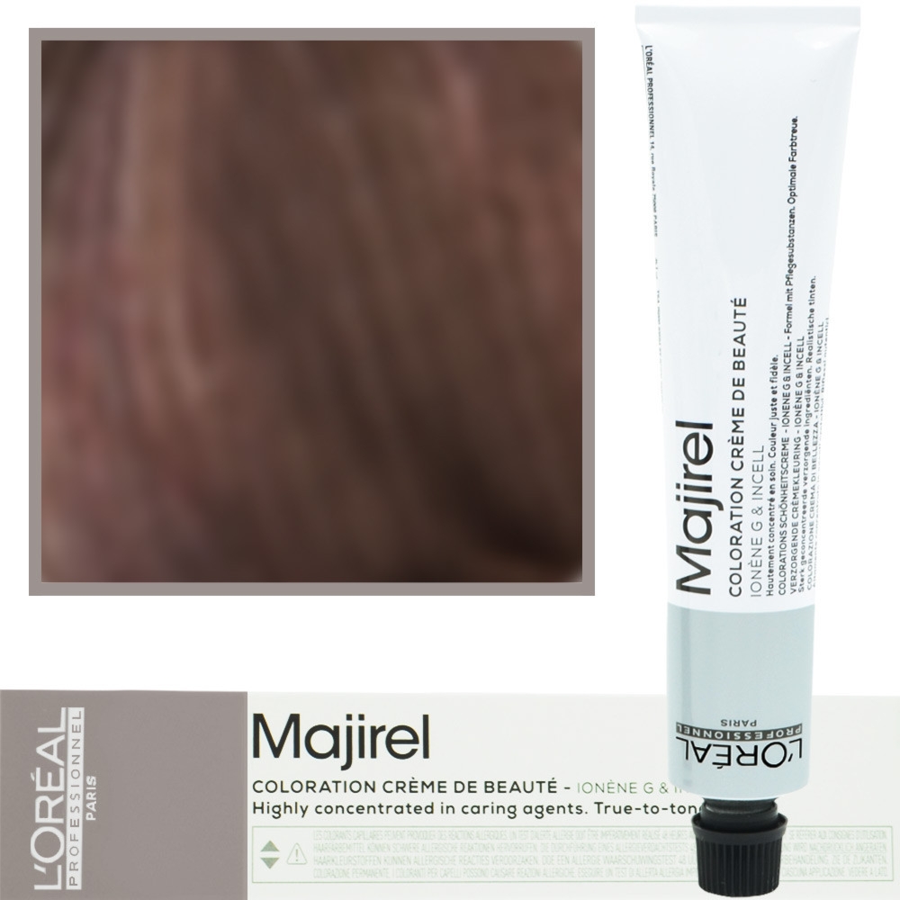 Loreal Majirel – profesjonalna farba do włosów, paleta kolorów, 50ml 6,52 Ciemny Blond Mahoniowo-Opalizujący