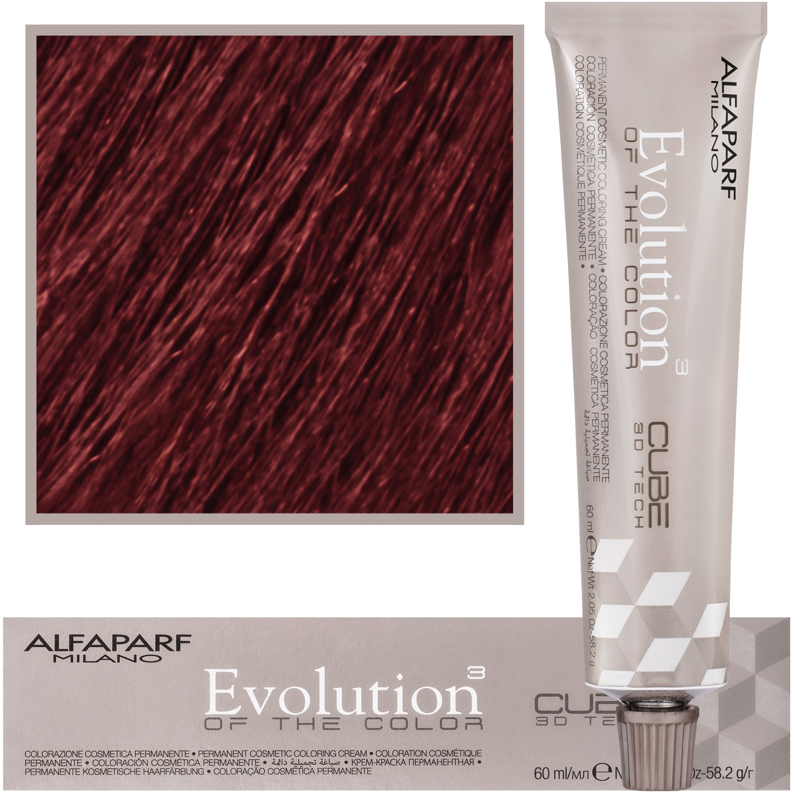 Фото - Фарба для волосся Alfaparf Evolution - farba do włosów 60ml cała paleta 6.6 | Ciemn 