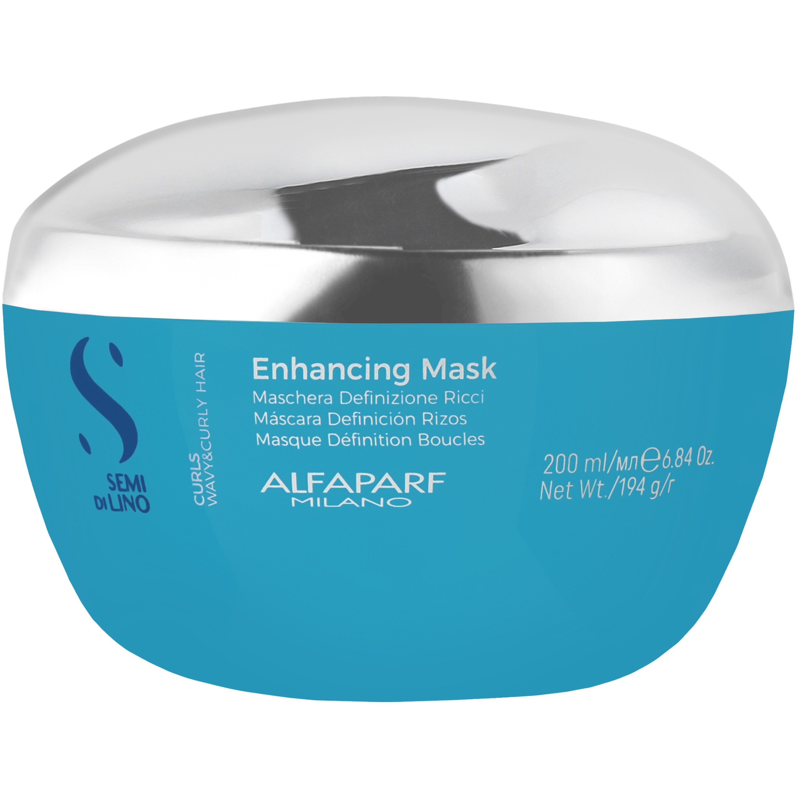 Image of Alfaparf Semi Di Lino Enhancing Mask - maska do włosów kręconych, 200ml