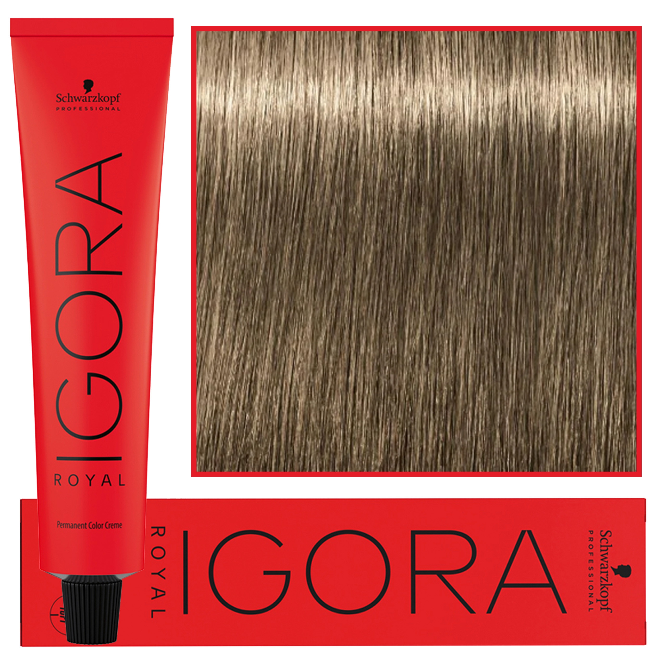 Image of Schwarzkopf Professional Igora Royal - trwała farba do włosów o innowacyjnej formule, 60ml 8-46 | Jasny Blond Beżowo Czekoladowy