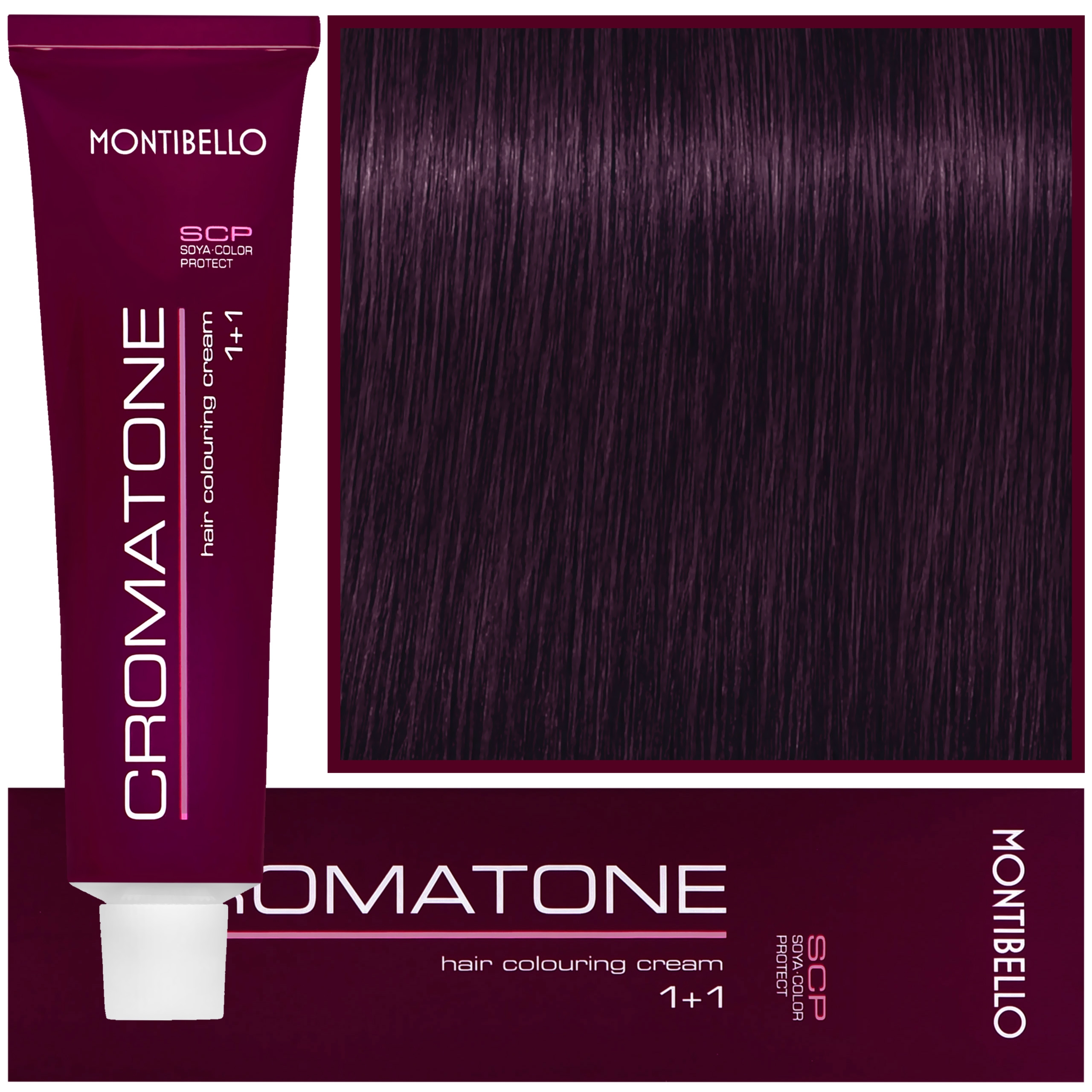 Montibello Cromatone – profesjonalna farba do trwałej koloryzacji, 60ml 6,8 | Ciemny Fioletowy Blond