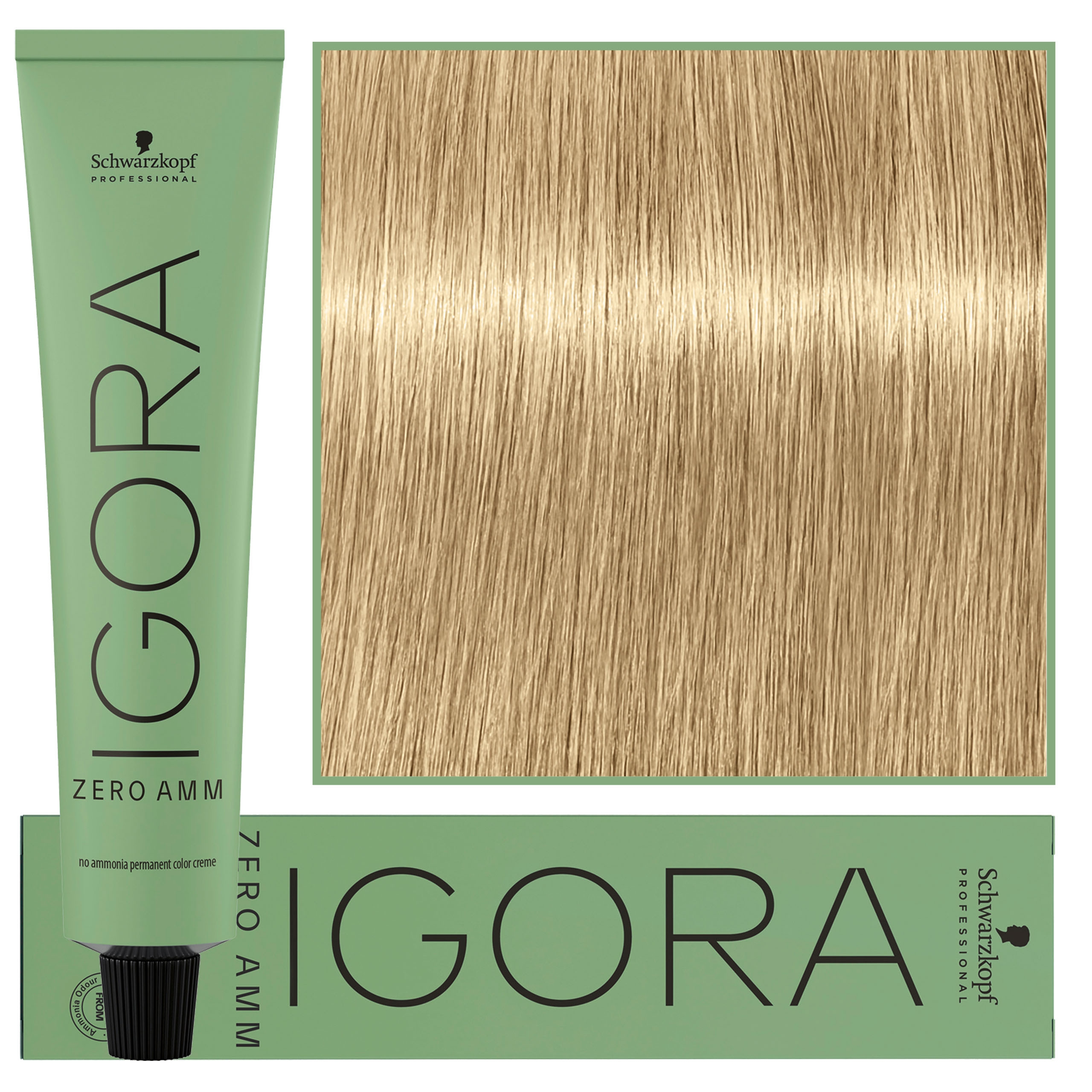 Image of Schwarzkopf Professional Igora Zero Amm - profesjonalna farba do włosów bez amoniaku, 60ml 9-0 | Ekstra Jasny Blond Naturalny