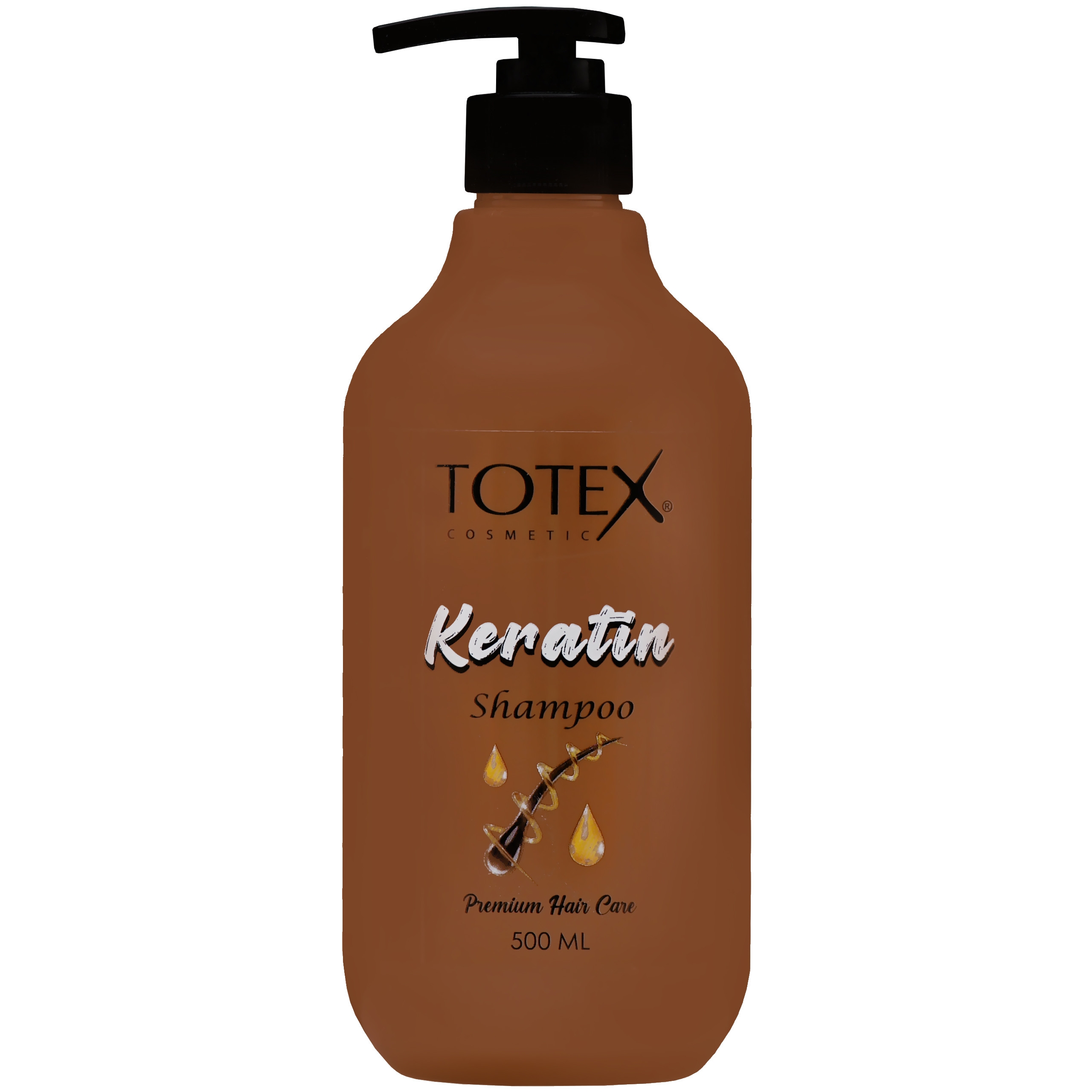 Image of Totex Premium Hair Care Keratin - wzmacniający szampon do włosów zniszczonych z keratyną, 500ml