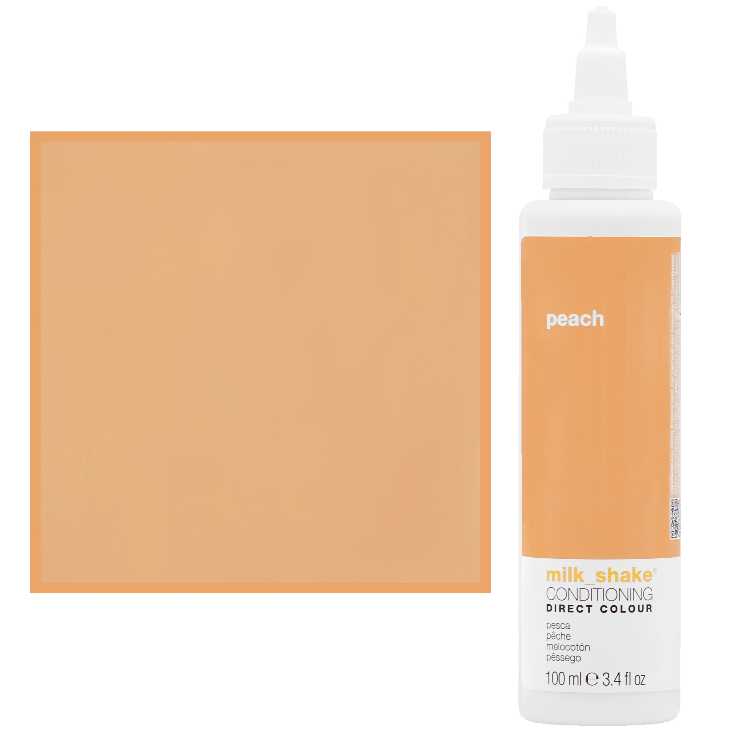Milk Shake Direct Colour – toner do koloryzacji włosów 100ml, pełna paleta kolorów Peach | Brzoskwiniowy