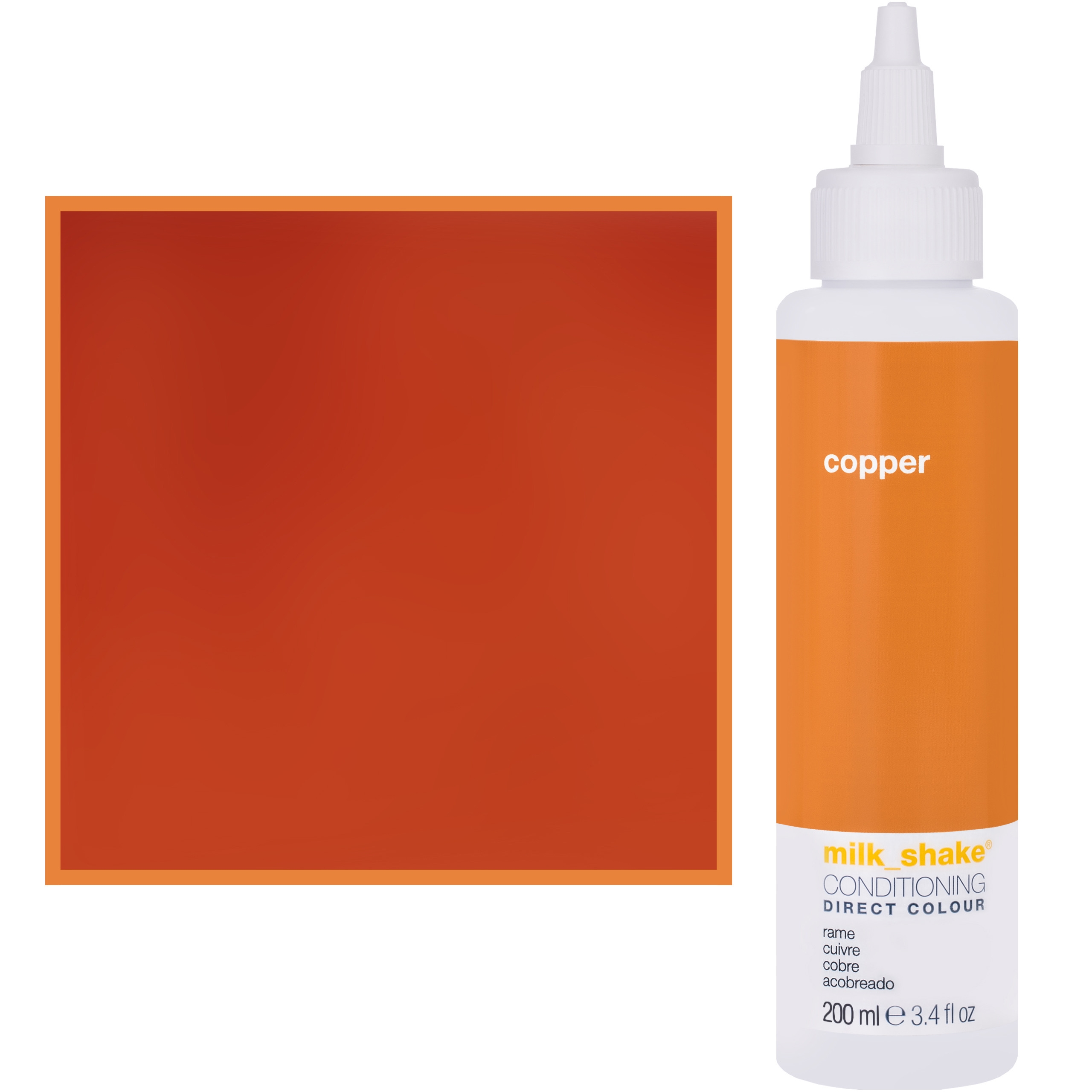 Image of Milk Shake Direct Colour - Toner do koloryzacji włosów, 200ml COPPER || Miedziany