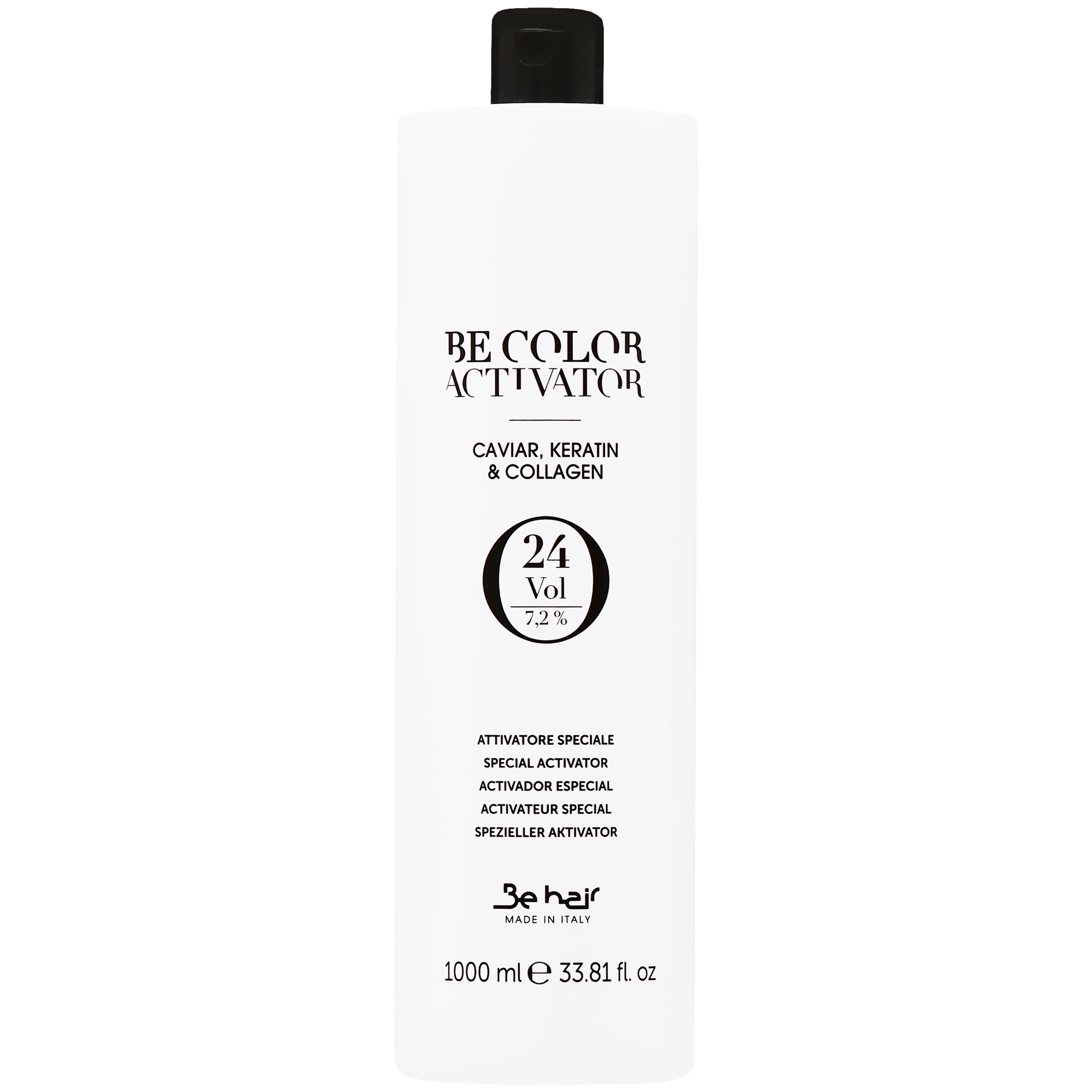 Image of Be Hair Be Color Activator - oksydant do farb z kompleksem kawioru, keratyny i kolagenu, 1000ml Vol. 24 | 7.2%