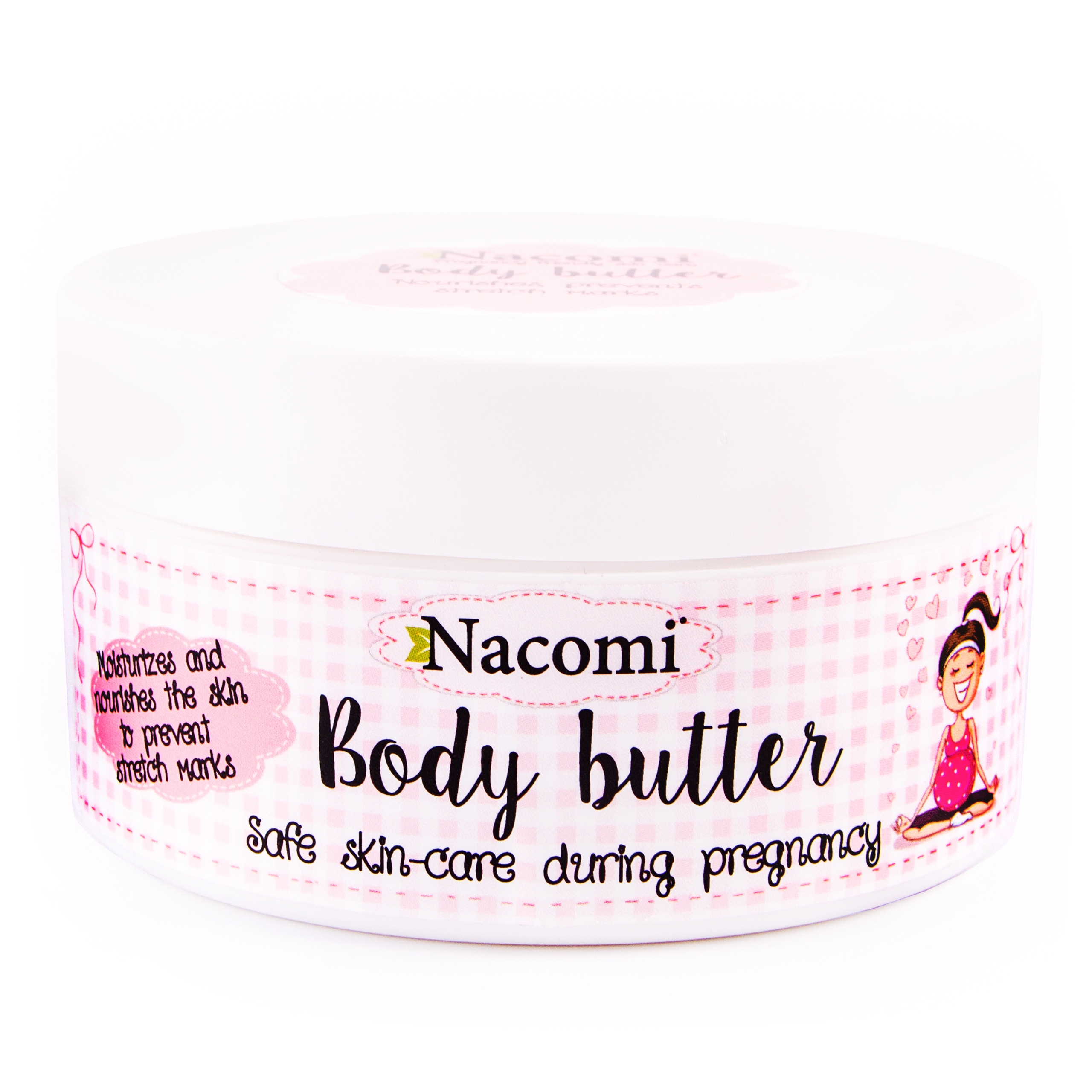 Image of Nacomi Body Butter - nawilżające masło do ciała dla kobiet w ciąży, 100ml