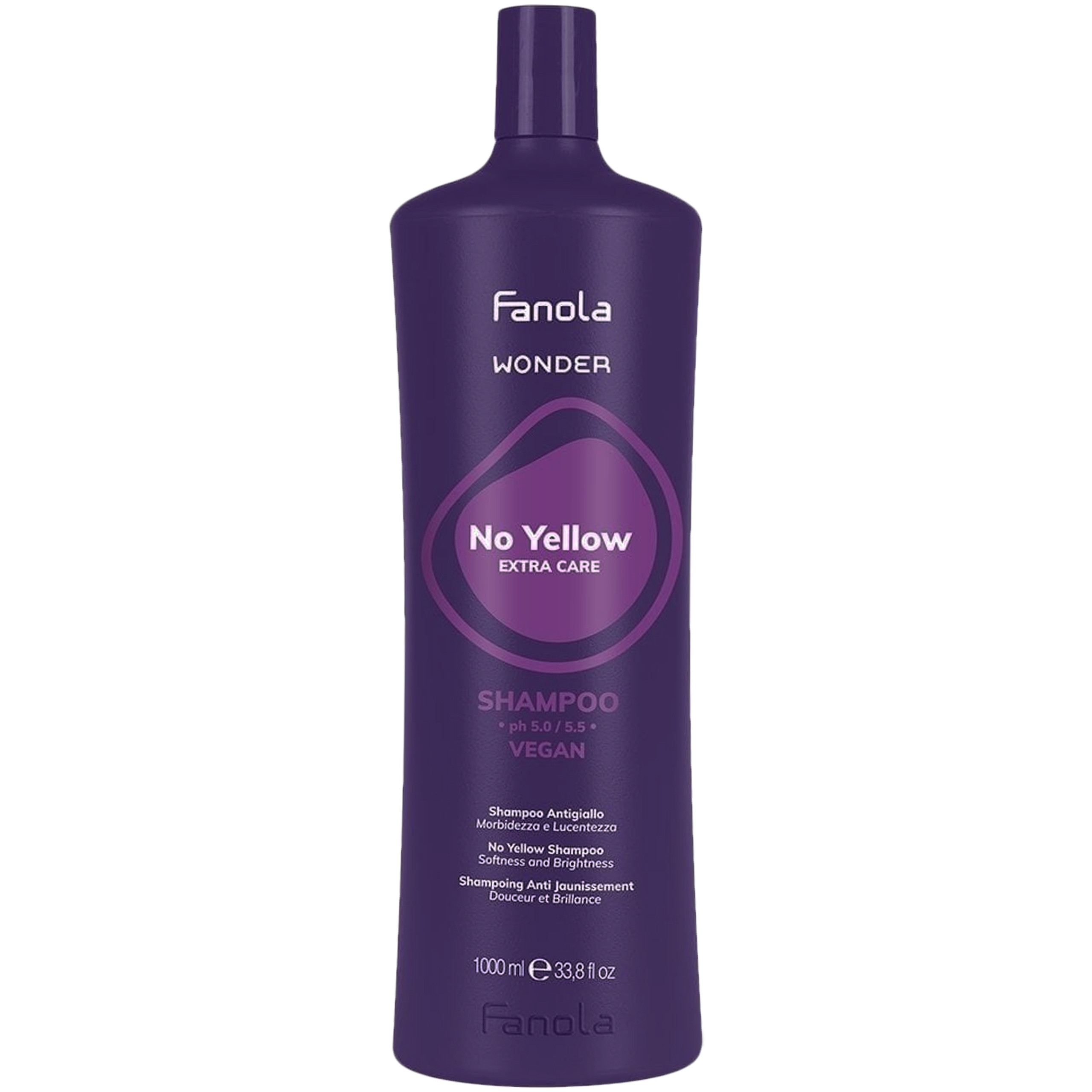 Image of Fanola Wonder No Yellow Shampoo - szampon do włosów blond, 1000ml