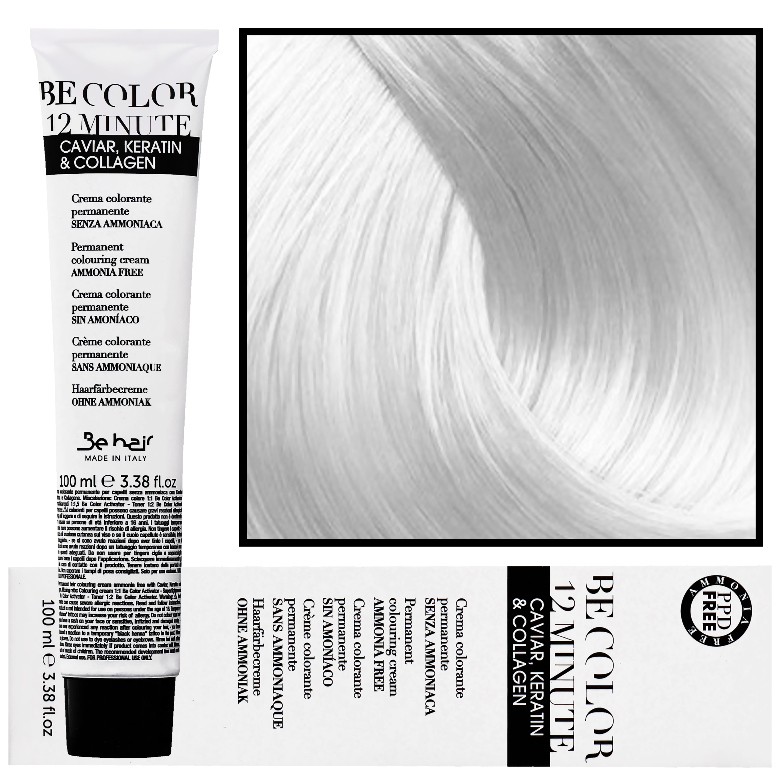 Be Hair Be Color 12 minute – farba do włosów bez amoniaku, 100ml Neutral | Neutralny