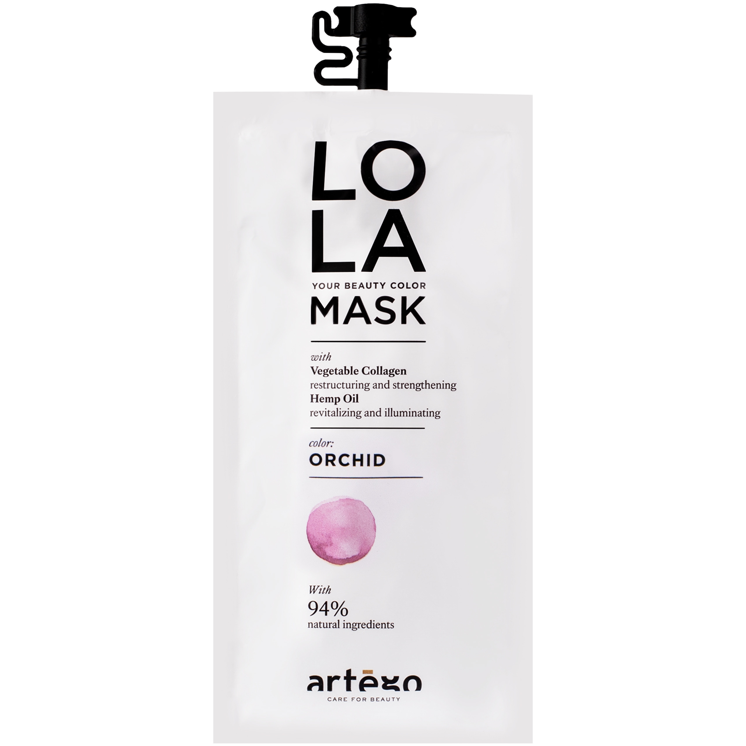 Image of Artego Lola Mask Orchid do włosów rozjaśnionych i naturalnie siwych 20 ml