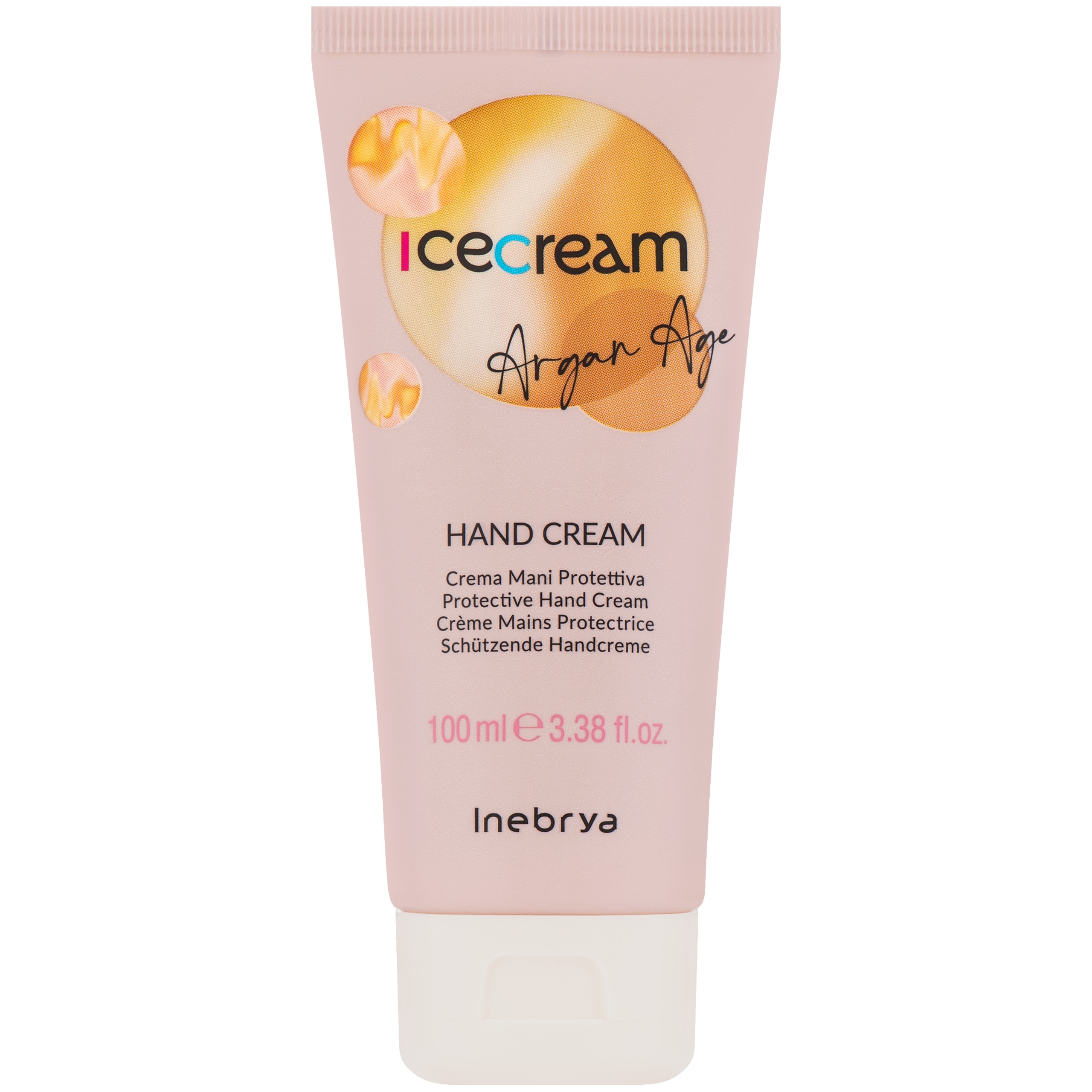 Image of Inebrya Ice Cream Argan Age Pro - nawilżający krem do rąk, 100ml