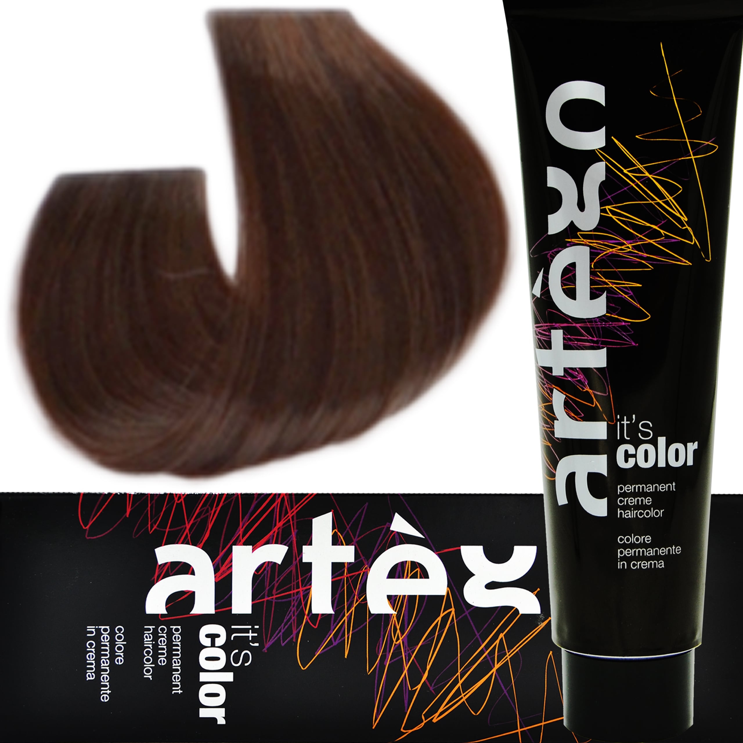 Image of ARTEGO IT'S COLOR - profesjonalna farba w kremie, cała paleta kolorów, 150ml 6.33 - 6GG | Ciemny Intensywny Złocisty Blond