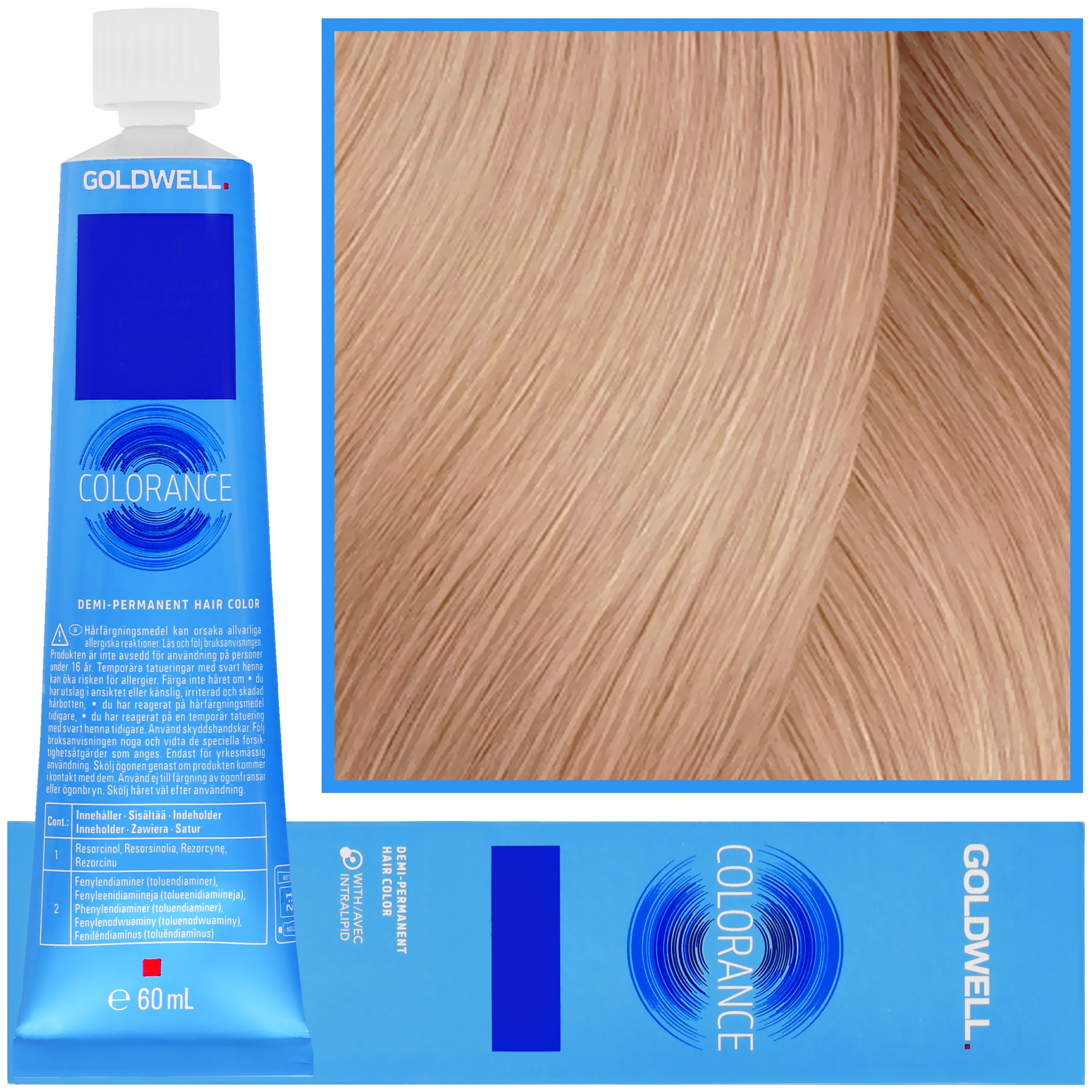 Goldwell Colorance – profesjonalna farba do półtrwałej koloryzacji, 60ml 10-GP | Bardzo Jasny Blond Złocisto Perłowy