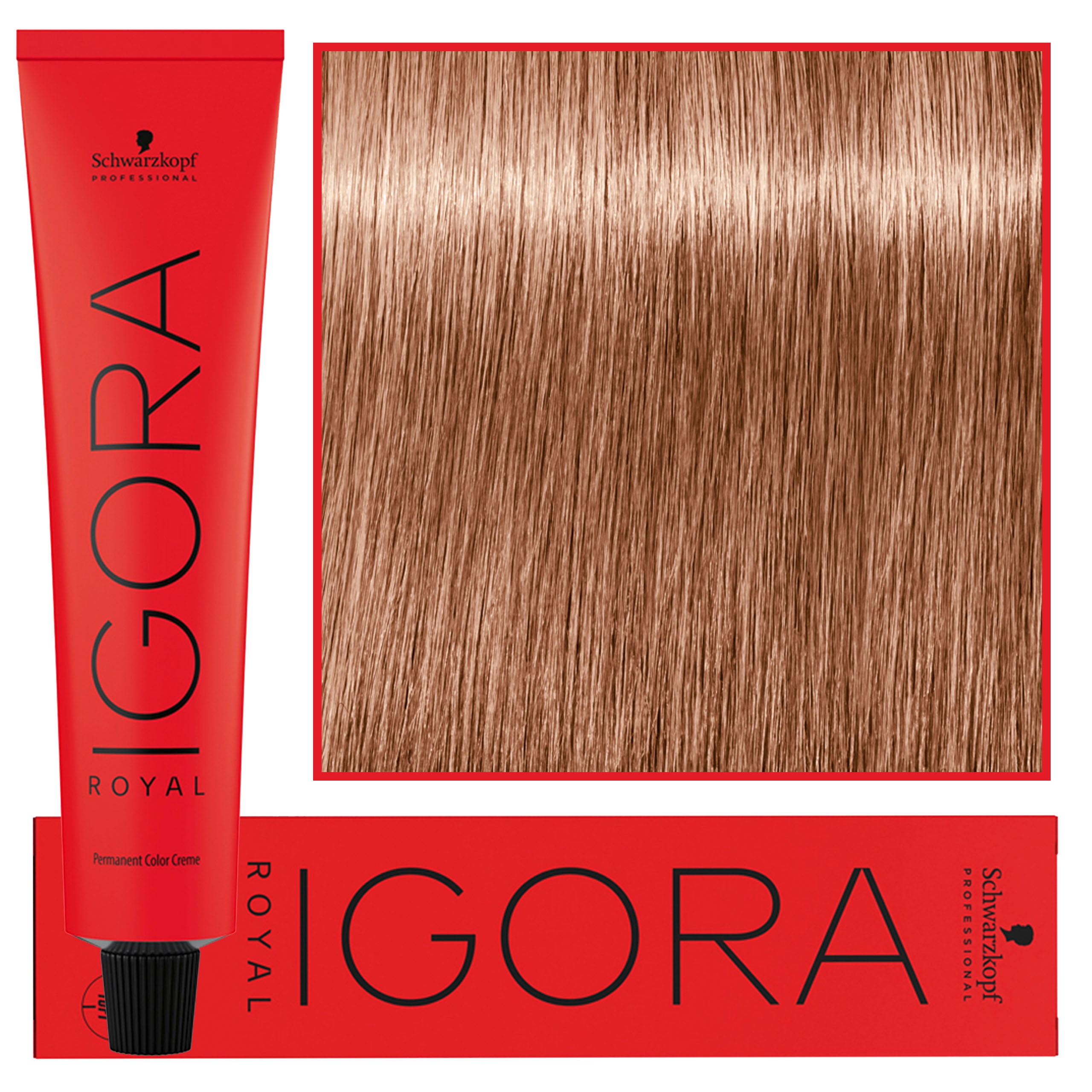 Image of Schwarzkopf Professional Igora Royal - trwała farba do włosów o innowacyjnej formule, 60ml 9-67 | Ekstra Jasny Blond Czekoladowo Miedziany