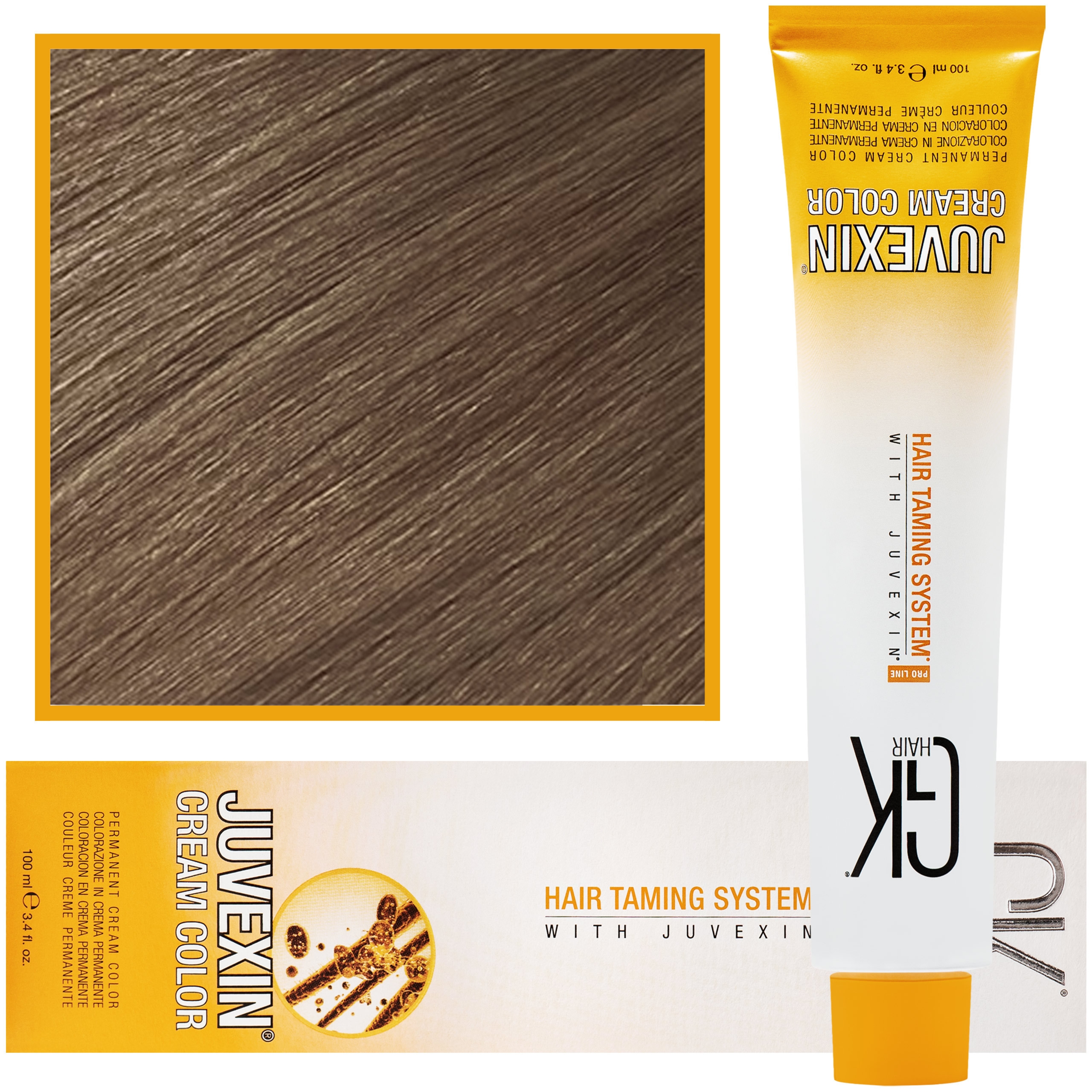 GK Hair Juvexin – farba do koloryzacji włosów z keratyną, 100ml 8,01 | Zimny intensywny jasny blond