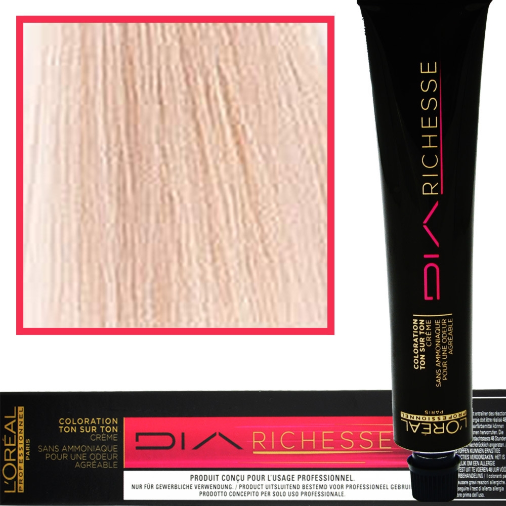 Loreal Dia Richesse – farba do włosów bez amoniaku, 50ml 10.12 Bardzo Jasny Blond Popielato-Opalizujący