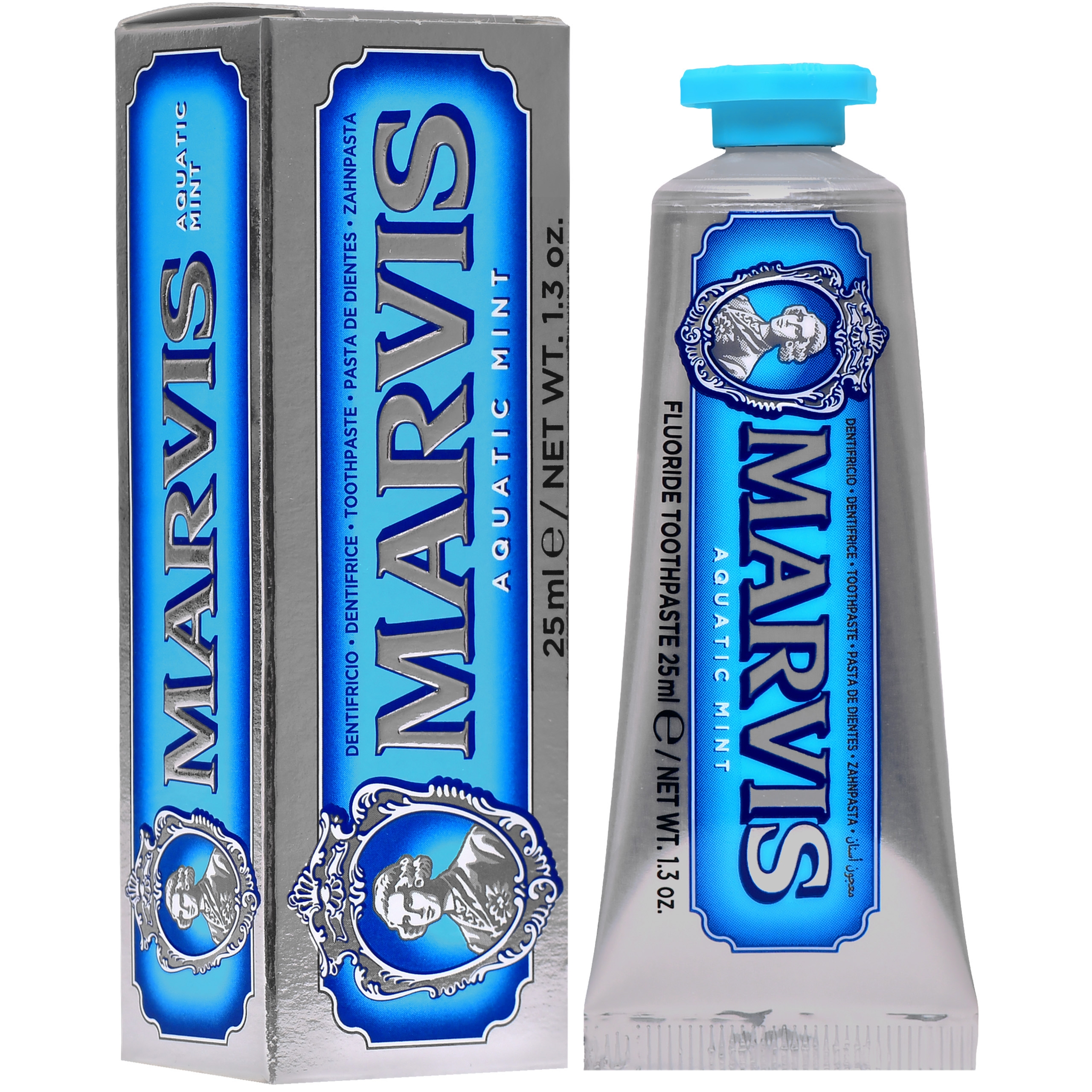 Marvis Aquatic Mint – pasta do zębów z fluorem, wodna mięta, 25ml