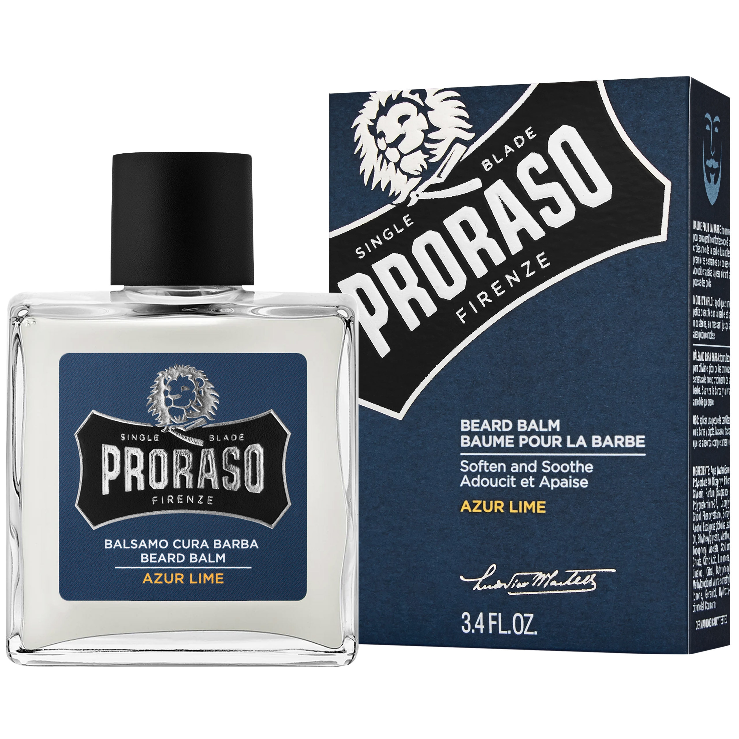 Image of Proraso Azur Lime Beard Balm - lekki balsam do brody o cytrusowym zapachu, 100ml