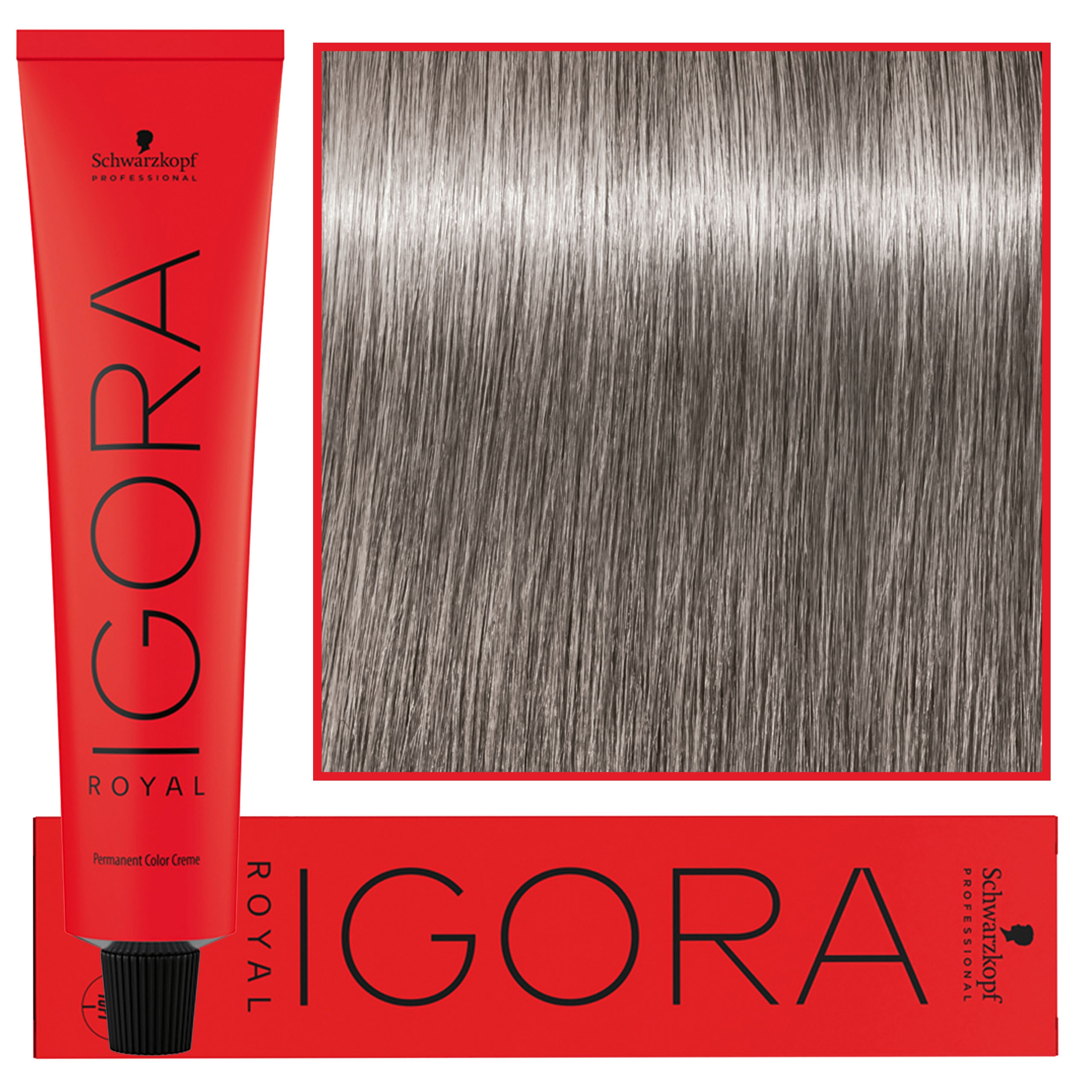 Image of Schwarzkopf Professional Igora Royal - trwała farba do włosów o innowacyjnej formule, 60ml 8-11 | Jasny Blond Cendre Ekstra